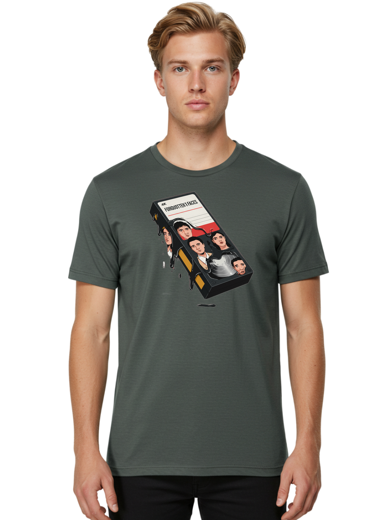 Forgotten-Faces Men'S Graphic Tee, 100% Cotton, Comfortable Casual Summer Wear, Machine Washable, Vintage Camera, Old Camera, Antique Camera, Black Camera, Classic Photography, Photography Equipment, Nostalgic Device, Film Camera, Camera Art Bao436