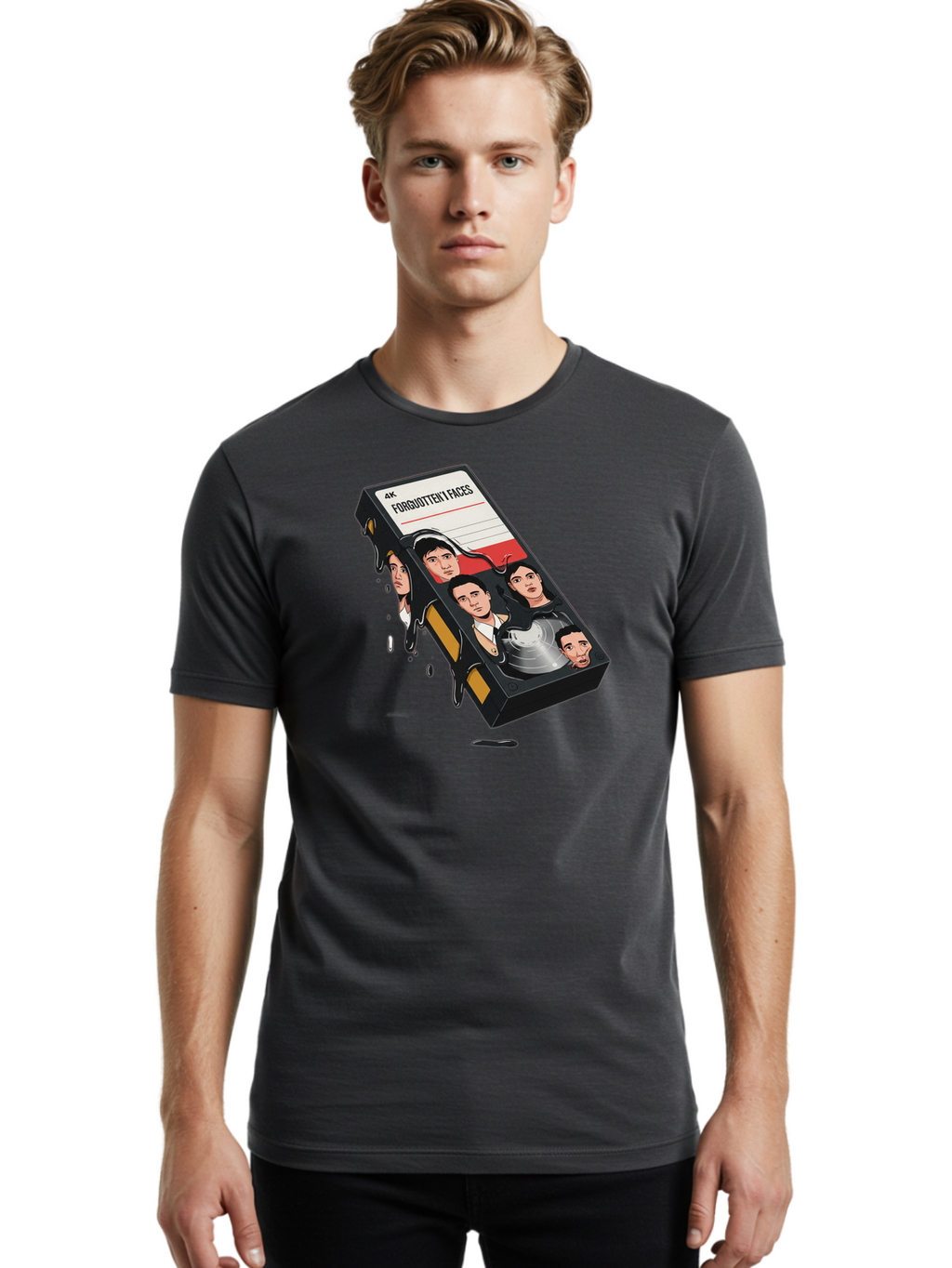 Forgotten-Faces Men'S Graphic Tee, 100% Cotton, Comfortable Casual Summer Wear, Machine Washable, Vintage Camera, Old Camera, Antique Camera, Black Camera, Classic Photography, Photography Equipment, Nostalgic Device, Film Camera, Camera Art Bao436