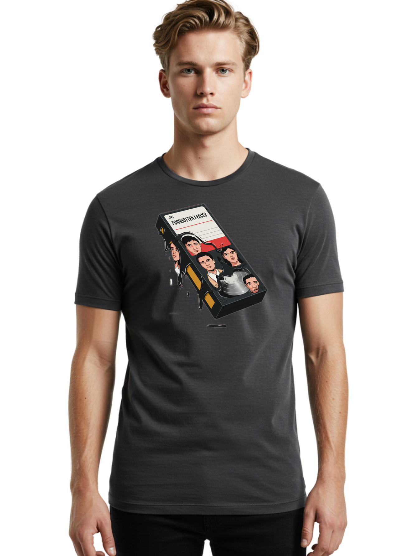Forgotten-Faces Men'S Graphic Tee, 100% Cotton, Comfortable Casual Summer Wear, Machine Washable, Vintage Camera, Old Camera, Antique Camera, Black Camera, Classic Photography, Photography Equipment, Nostalgic Device, Film Camera, Camera Art Bao436