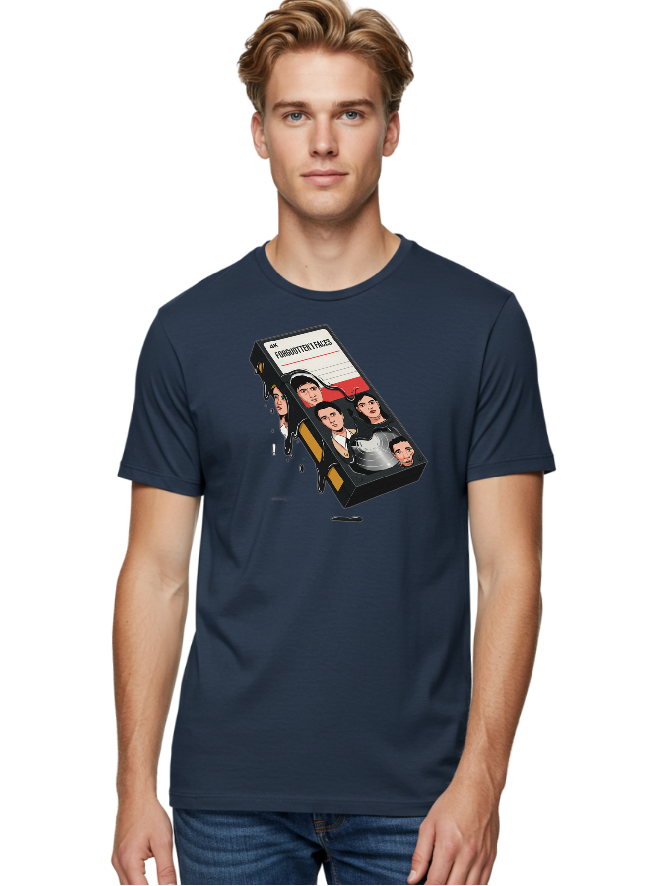 Forgotten-Faces Men'S Graphic Tee, 100% Cotton, Comfortable Casual Summer Wear, Machine Washable, Vintage Camera, Old Camera, Antique Camera, Black Camera, Classic Photography, Photography Equipment, Nostalgic Device, Film Camera, Camera Art Bao436