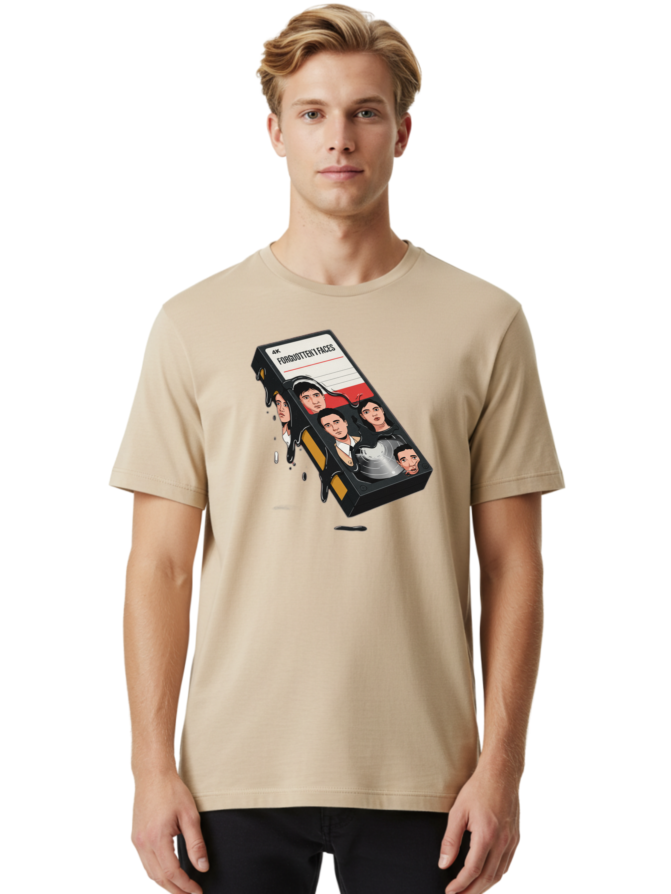 Forgotten-Faces Men'S Graphic Tee, 100% Cotton, Comfortable Casual Summer Wear, Machine Washable, Vintage Camera, Old Camera, Antique Camera, Black Camera, Classic Photography, Photography Equipment, Nostalgic Device, Film Camera, Camera Art Bao436
