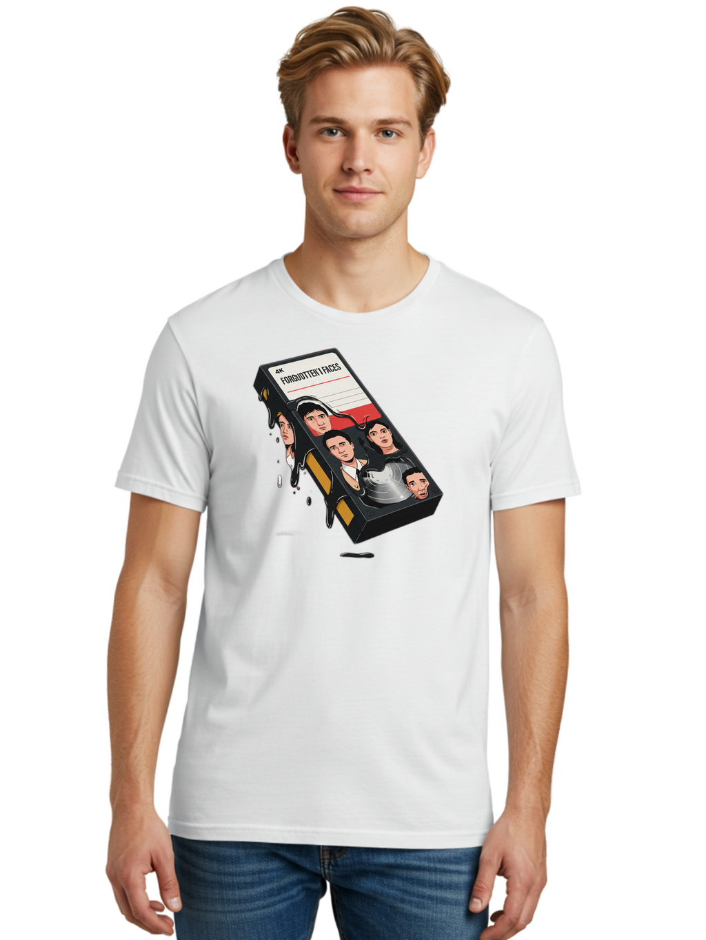 Forgotten-Faces Men'S Graphic Tee, 100% Cotton, Comfortable Casual Summer Wear, Machine Washable, Vintage Camera, Old Camera, Antique Camera, Black Camera, Classic Photography, Photography Equipment, Nostalgic Device, Film Camera, Camera Art Bao436