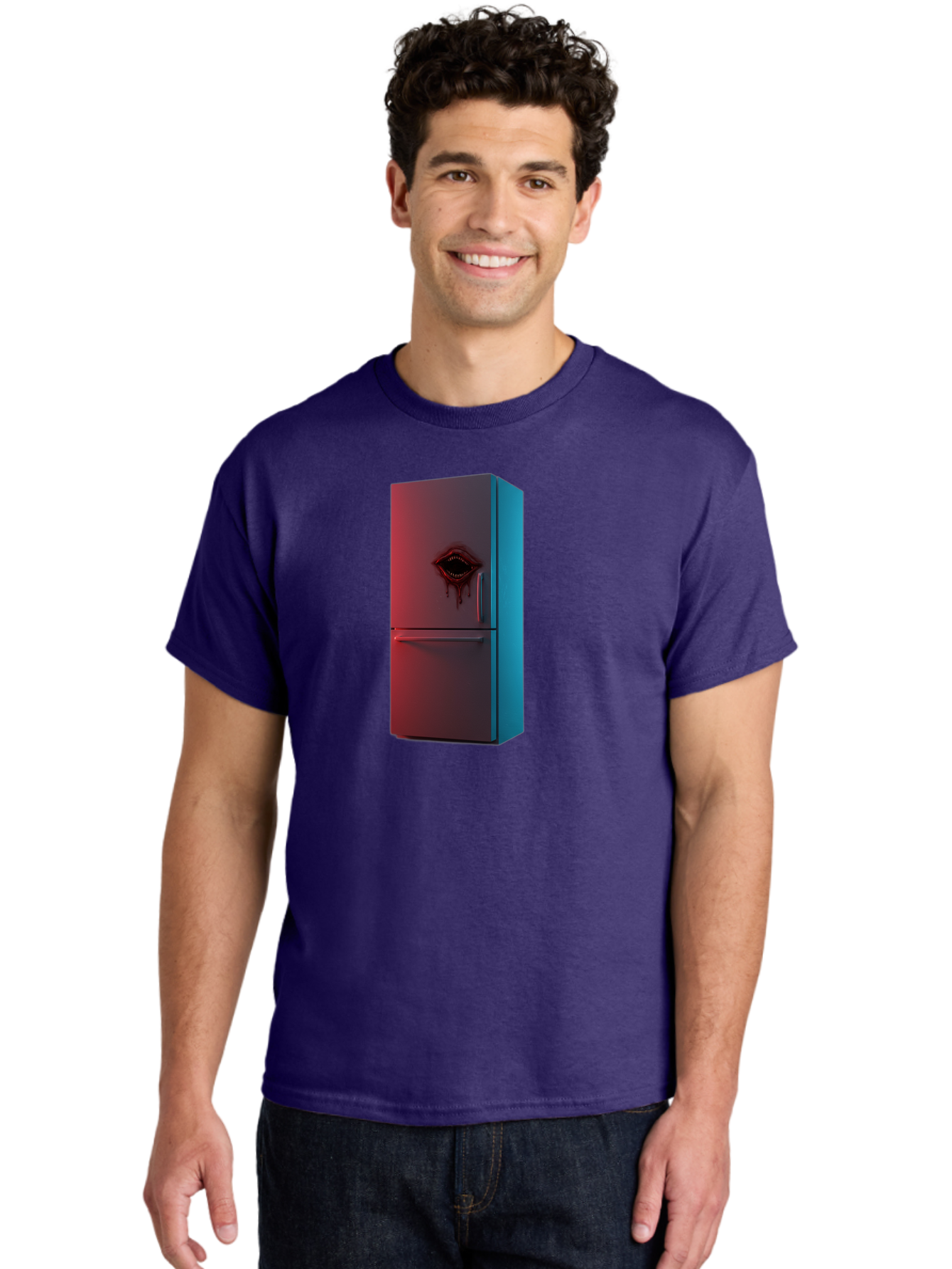 Fridge-With-Mouth Men'S Graphic Tee, 100% Cotton, Comfortable Casual Summer Wear, Machine Washable, Vintage Camera, Old Camera, Antique Camera, Black Camera, Classic Photography, Photography Equipment, Nostalgic Device, Film Camera, Camera Art Bao437