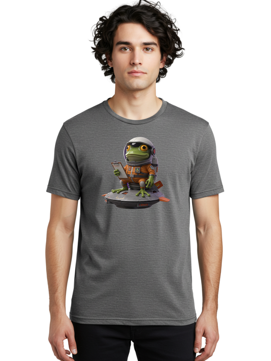 Frog-Astronaut Men'S Graphic Tee, 100% Cotton, Comfortable Casual Summer Wear, Machine Washable, Vintage Camera, Old Camera, Antique Camera, Black Camera, Classic Photography, Photography Equipment, Nostalgic Device, Film Camera, Camera Art Bao438