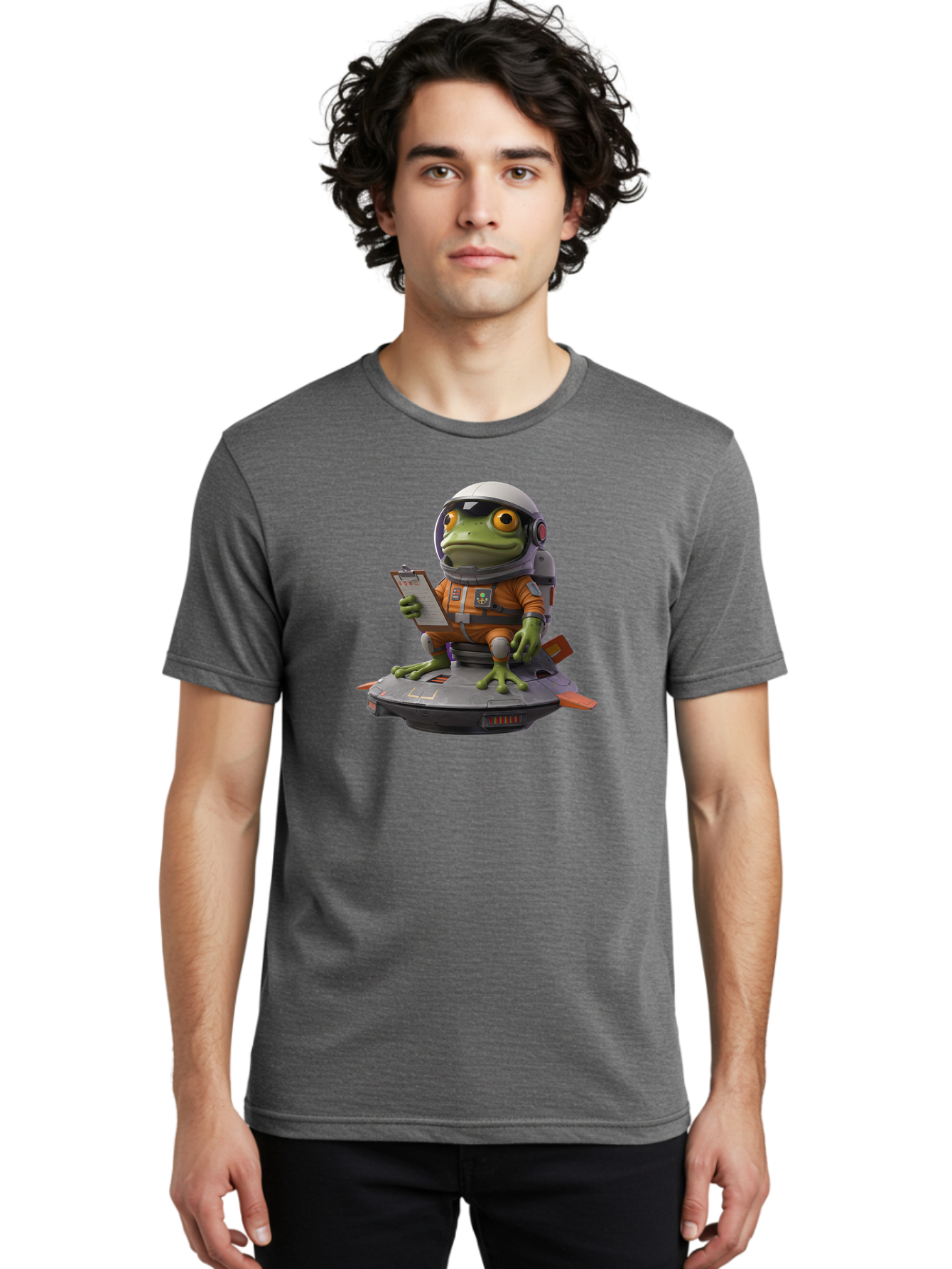 Frog-Astronaut Men'S Graphic Tee, 100% Cotton, Comfortable Casual Summer Wear, Machine Washable, Vintage Camera, Old Camera, Antique Camera, Black Camera, Classic Photography, Photography Equipment, Nostalgic Device, Film Camera, Camera Art Bao438
