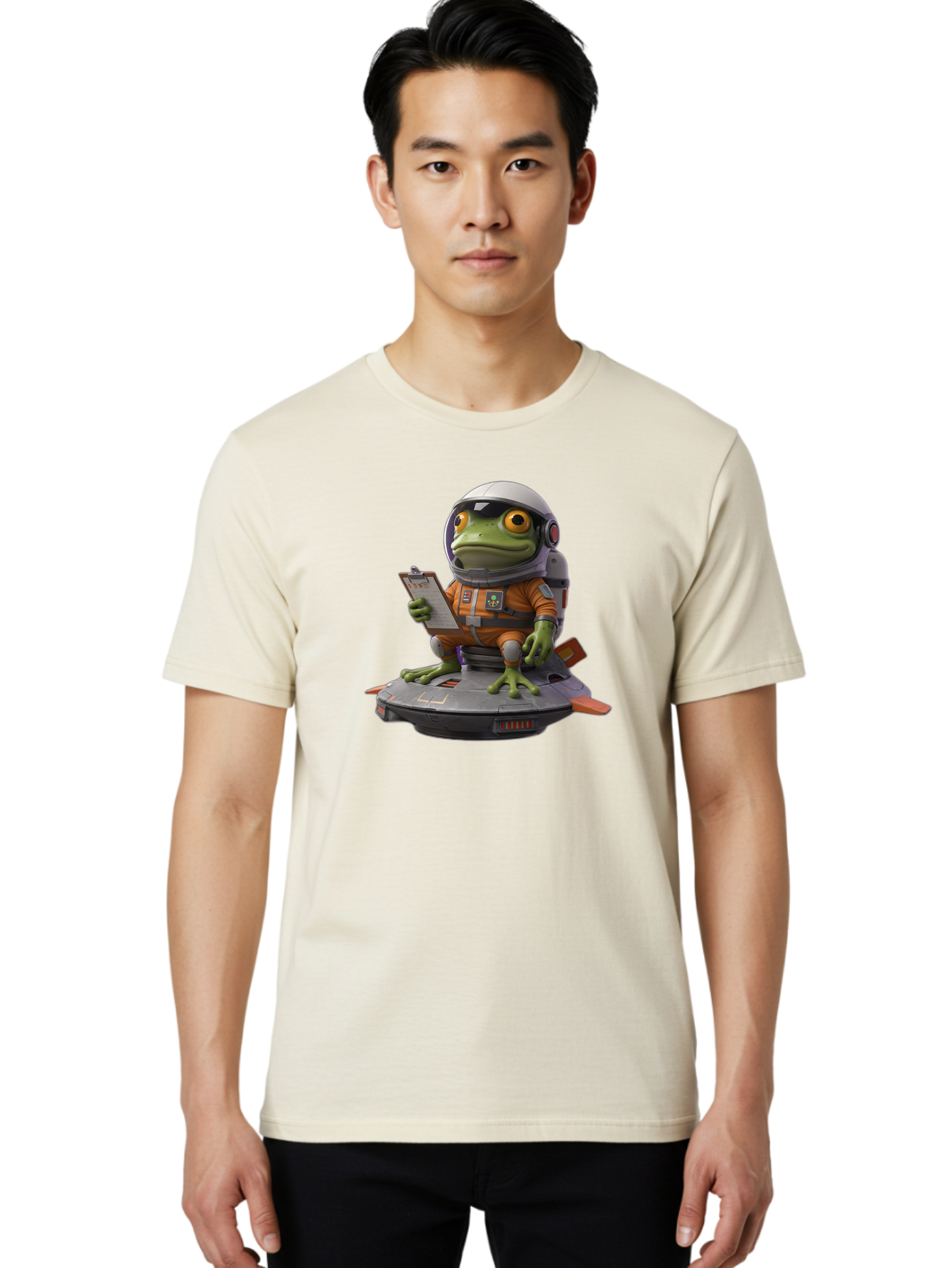 Frog-Astronaut Men'S Graphic Tee, 100% Cotton, Comfortable Casual Summer Wear, Machine Washable, Vintage Camera, Old Camera, Antique Camera, Black Camera, Classic Photography, Photography Equipment, Nostalgic Device, Film Camera, Camera Art Bao438