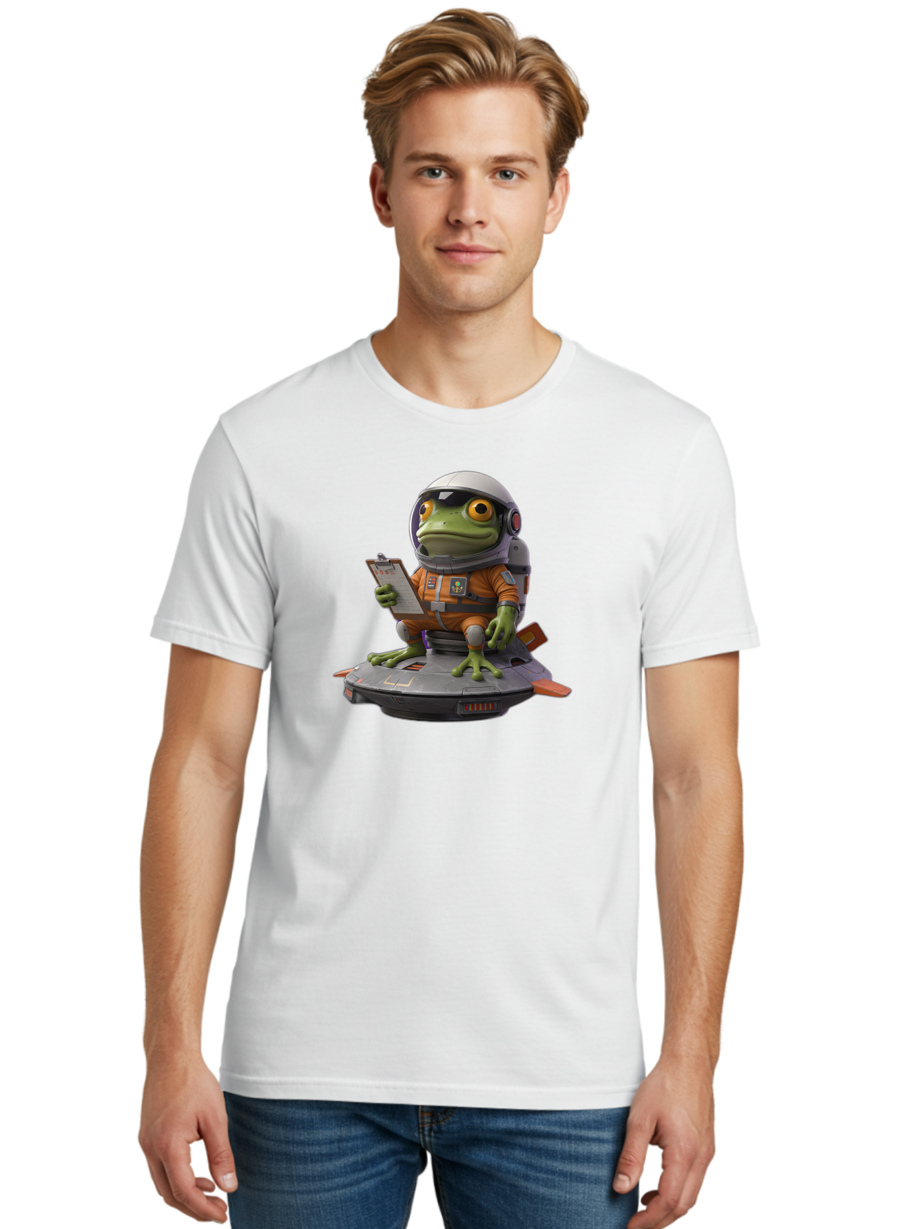 Frog-Astronaut Men'S Graphic Tee, 100% Cotton, Comfortable Casual Summer Wear, Machine Washable, Vintage Camera, Old Camera, Antique Camera, Black Camera, Classic Photography, Photography Equipment, Nostalgic Device, Film Camera, Camera Art Bao438