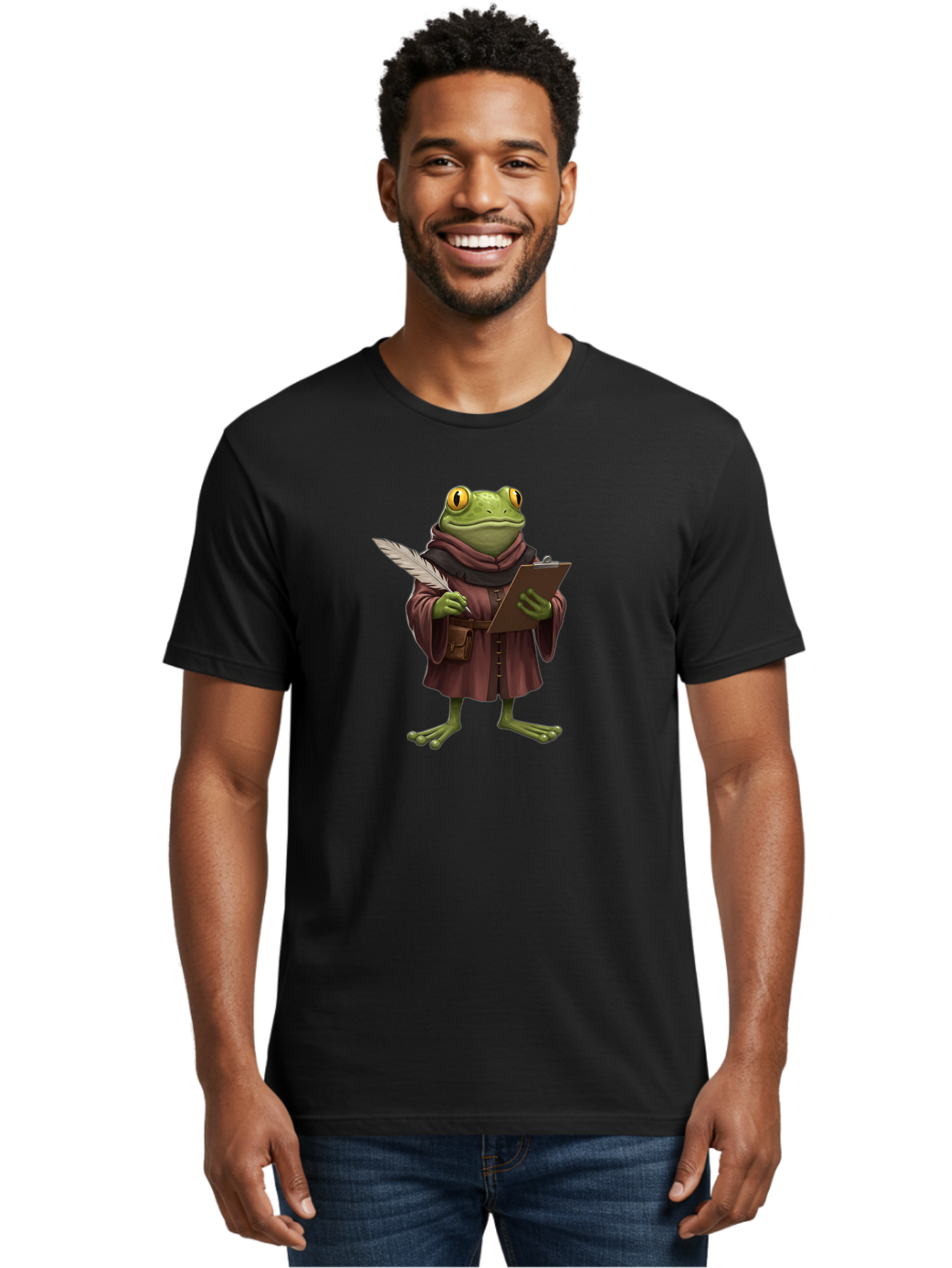 Frog-Scribe Men'S Graphic Tee, 100% Cotton, Comfortable Casual Summer Wear, Machine Washable, Vintage Camera, Old Camera, Antique Camera, Black Camera, Classic Photography, Photography Equipment, Nostalgic Device, Film Camera, Camera Art Bao442