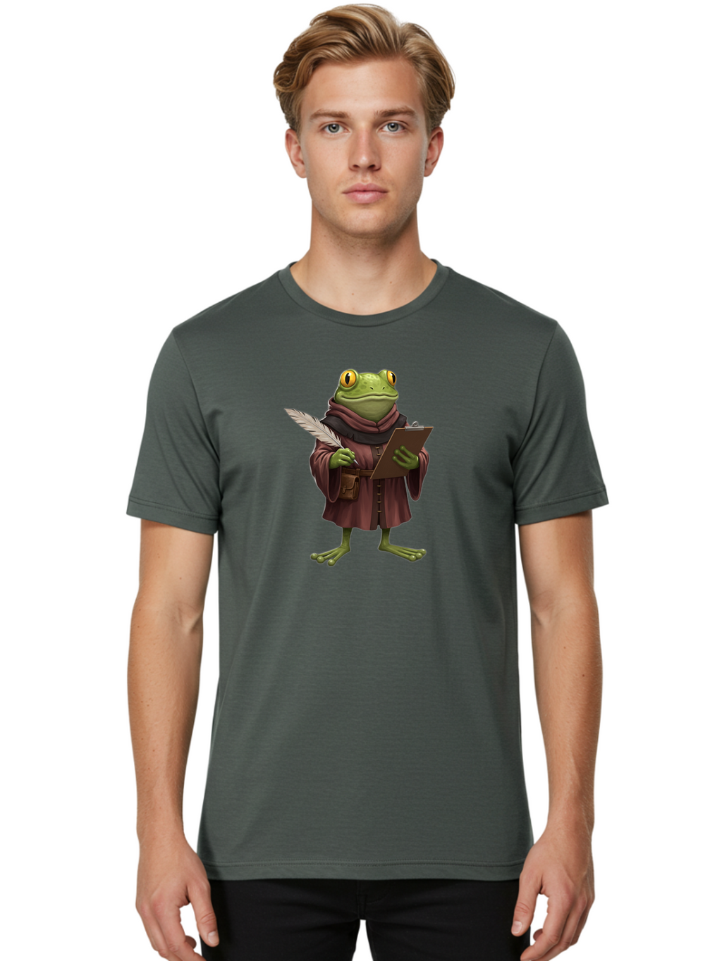 Frog-Scribe Men'S Graphic Tee, 100% Cotton, Comfortable Casual Summer Wear, Machine Washable, Vintage Camera, Old Camera, Antique Camera, Black Camera, Classic Photography, Photography Equipment, Nostalgic Device, Film Camera, Camera Art Bao442
