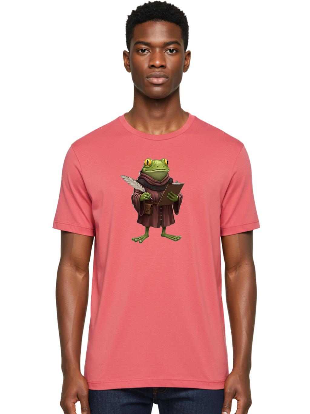 Frog-Scribe Men'S Graphic Tee, 100% Cotton, Comfortable Casual Summer Wear, Machine Washable, Vintage Camera, Old Camera, Antique Camera, Black Camera, Classic Photography, Photography Equipment, Nostalgic Device, Film Camera, Camera Art Bao442