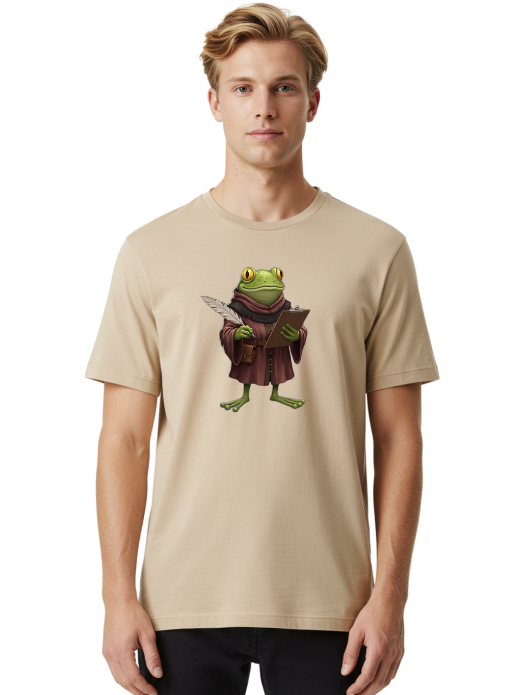 Frog-Scribe Men'S Graphic Tee, 100% Cotton, Comfortable Casual Summer Wear, Machine Washable, Vintage Camera, Old Camera, Antique Camera, Black Camera, Classic Photography, Photography Equipment, Nostalgic Device, Film Camera, Camera Art Bao442