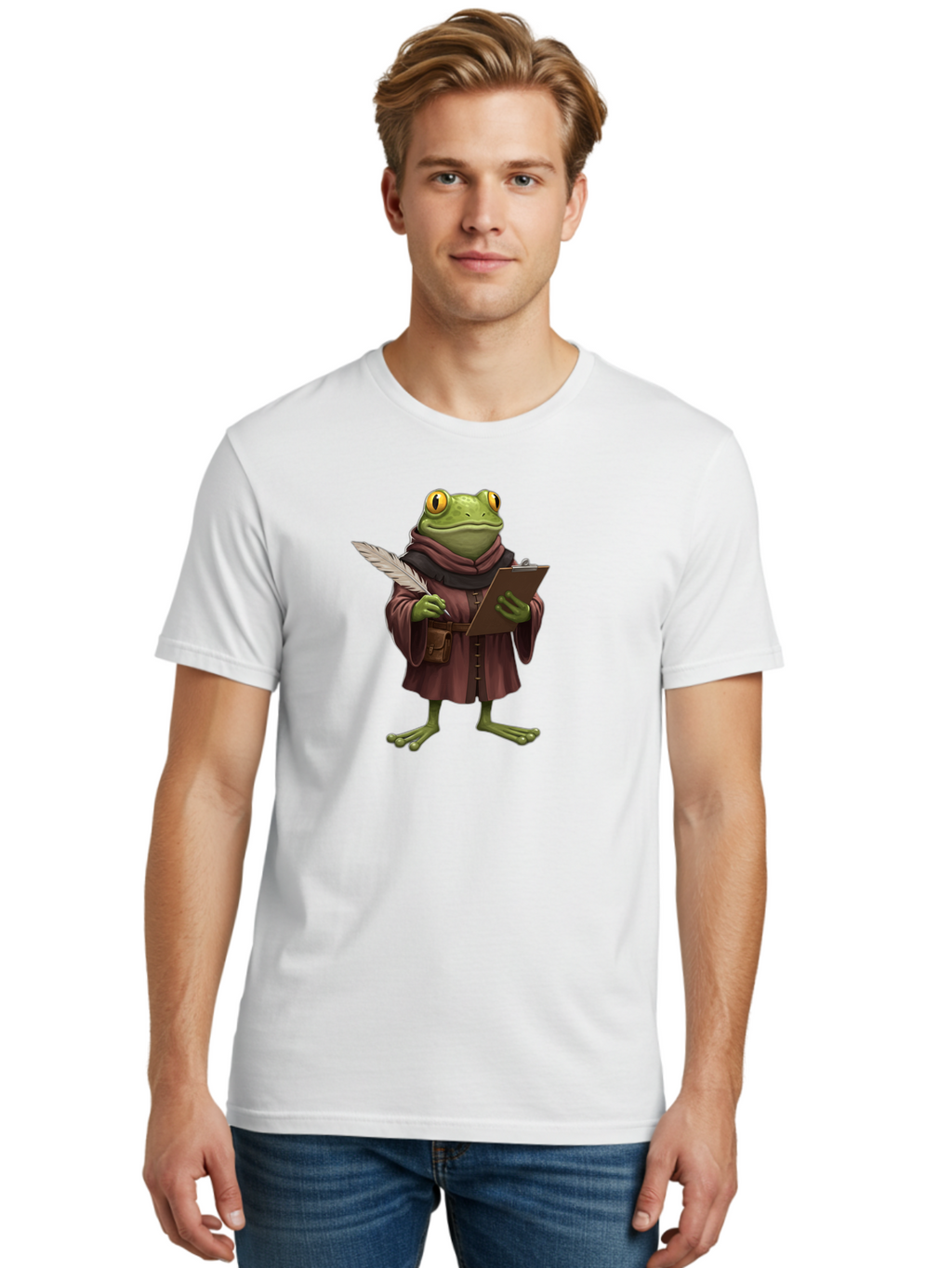 Frog-Scribe Men'S Graphic Tee, 100% Cotton, Comfortable Casual Summer Wear, Machine Washable, Vintage Camera, Old Camera, Antique Camera, Black Camera, Classic Photography, Photography Equipment, Nostalgic Device, Film Camera, Camera Art Bao442