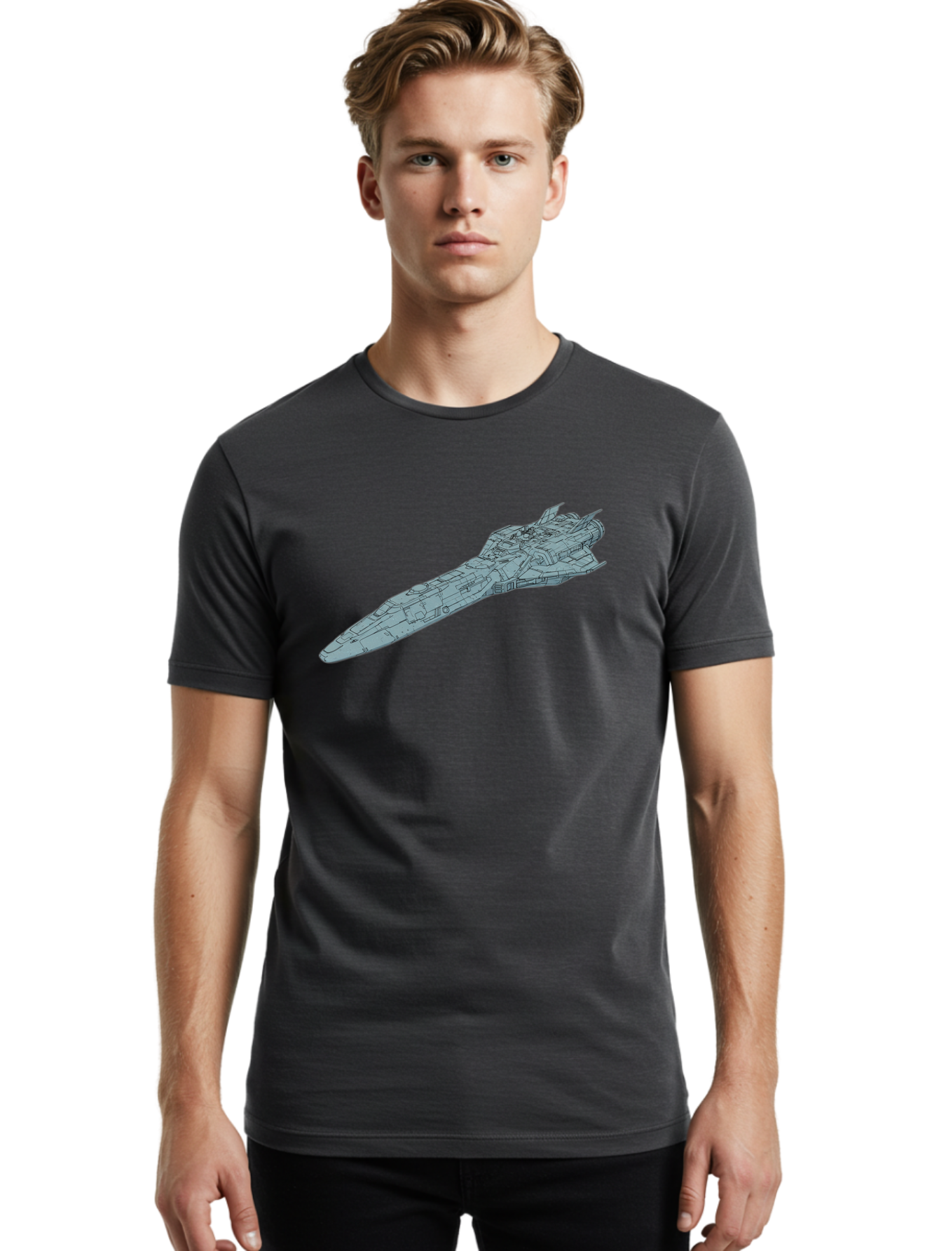 Futuristic-Spacecraft Men'S Graphic Tee, 100% Cotton, Comfortable Casual Summer Wear, Machine Washable, Vintage Camera, Old Camera, Antique Camera, Black Camera, Classic Photography, Photography Equipment, Nostalgic Device, Film Camera, Bao445