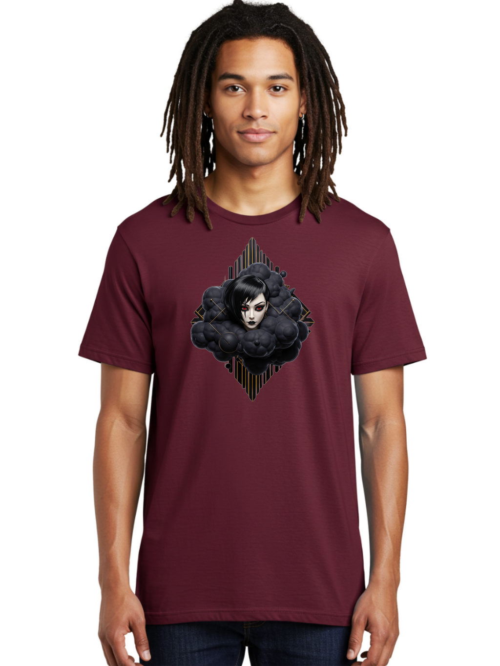 Futuristic-Woman Men'S Graphic Tee, 100% Cotton, Comfortable Casual Summer Wear, Machine Washable, Vintage Camera, Old Camera, Antique Camera, Black Camera, Classic Photography, Photography Equipment, Nostalgic Device, Film Camera, Camera Art Bao446