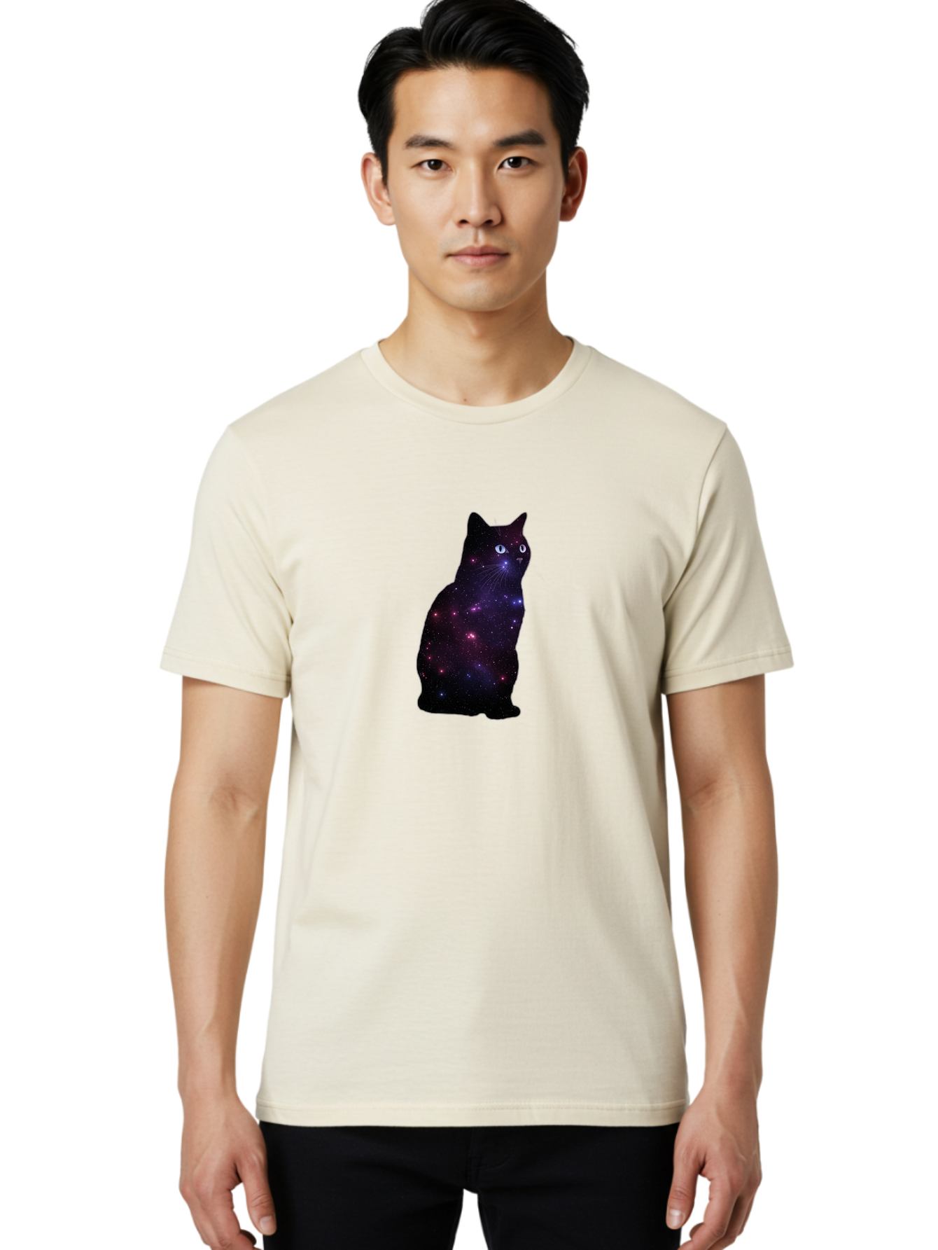 Galactic-Cat Men'S Graphic Tee, 100% Cotton, Comfortable Casual Summer Wear, Machine Washable, Vintage Camera, Old Camera, Antique Camera, Black Camera, Classic Photography, Photography Equipment, Nostalgic Device, Film Camera, Camera Art Bao447