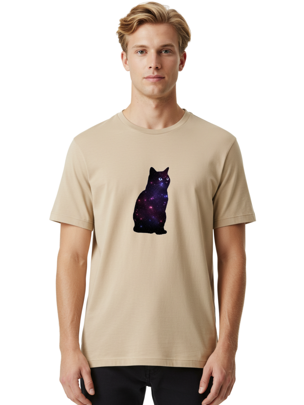 Galactic-Cat Men'S Graphic Tee, 100% Cotton, Comfortable Casual Summer Wear, Machine Washable, Vintage Camera, Old Camera, Antique Camera, Black Camera, Classic Photography, Photography Equipment, Nostalgic Device, Film Camera, Camera Art Bao447
