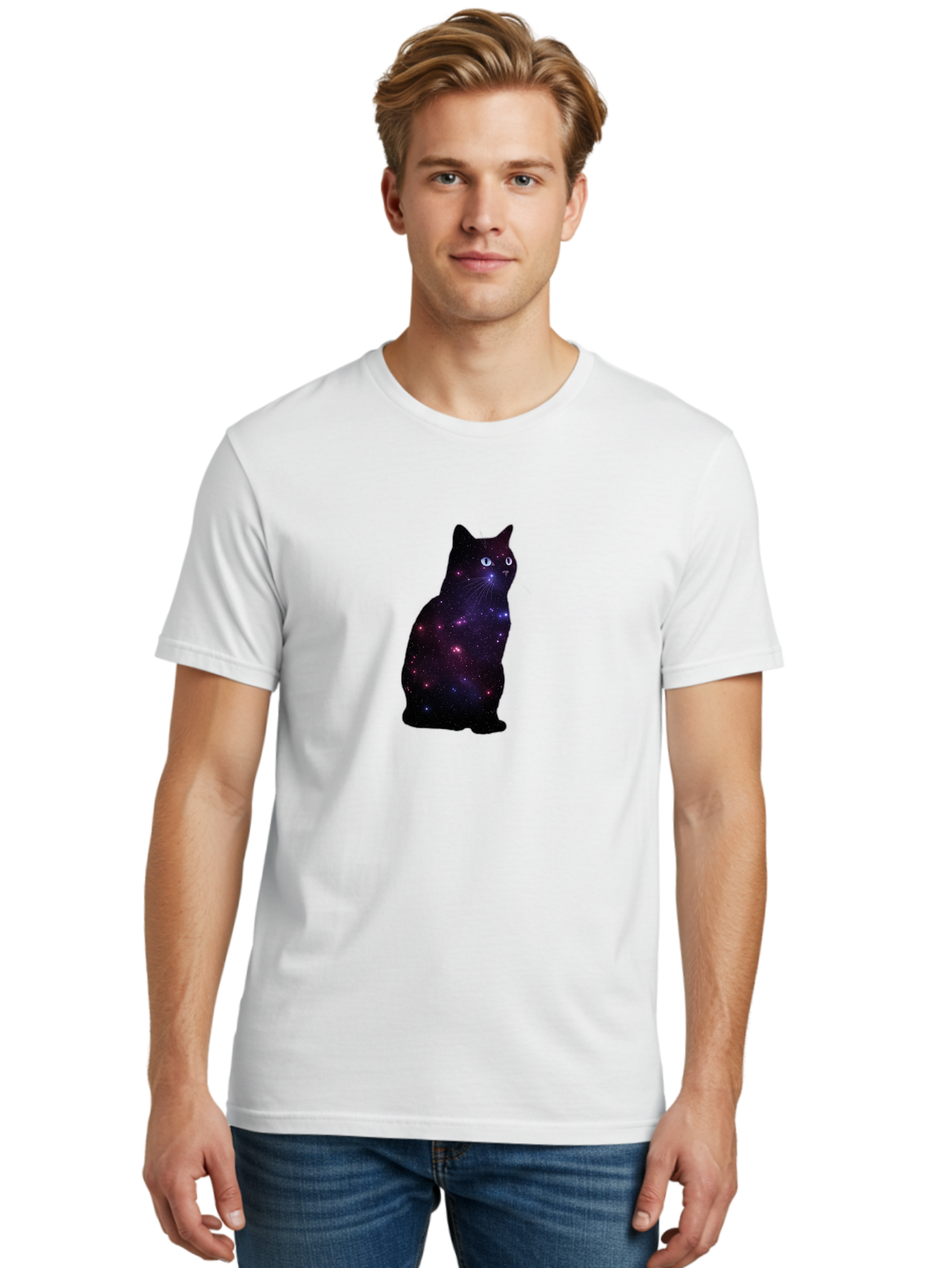 Galactic-Cat Men'S Graphic Tee, 100% Cotton, Comfortable Casual Summer Wear, Machine Washable, Vintage Camera, Old Camera, Antique Camera, Black Camera, Classic Photography, Photography Equipment, Nostalgic Device, Film Camera, Camera Art Bao447
