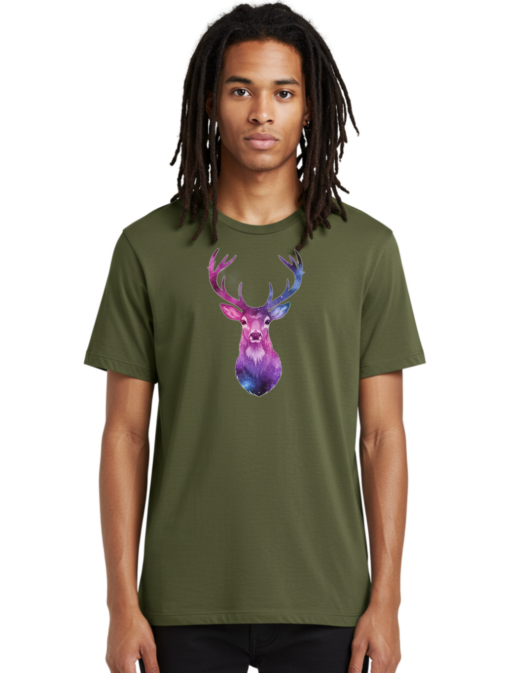 Galaxy-Deer-Head Men'S Graphic Tee, 100% Cotton, Comfortable Casual Summer Wear, Machine Washable, Vintage Camera, Old Camera, Antique Camera, Black Camera, Classic Photography, Photography Equipment, Nostalgic Device, Film Camera, Camera Art Bao448