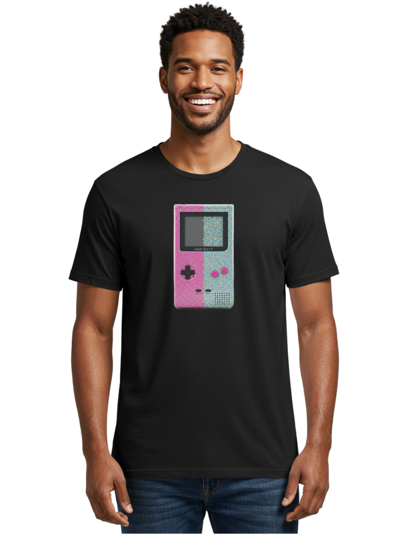 Game-Bolt-A Men'S Graphic Tee, 100% Cotton, Comfortable Casual Summer Wear, Machine Washable, Vintage Camera, Old Camera, Antique Camera, Black Camera, Classic Photography, Photography Equipment, Nostalgic Device, Film Camera, Camera Art Bao452