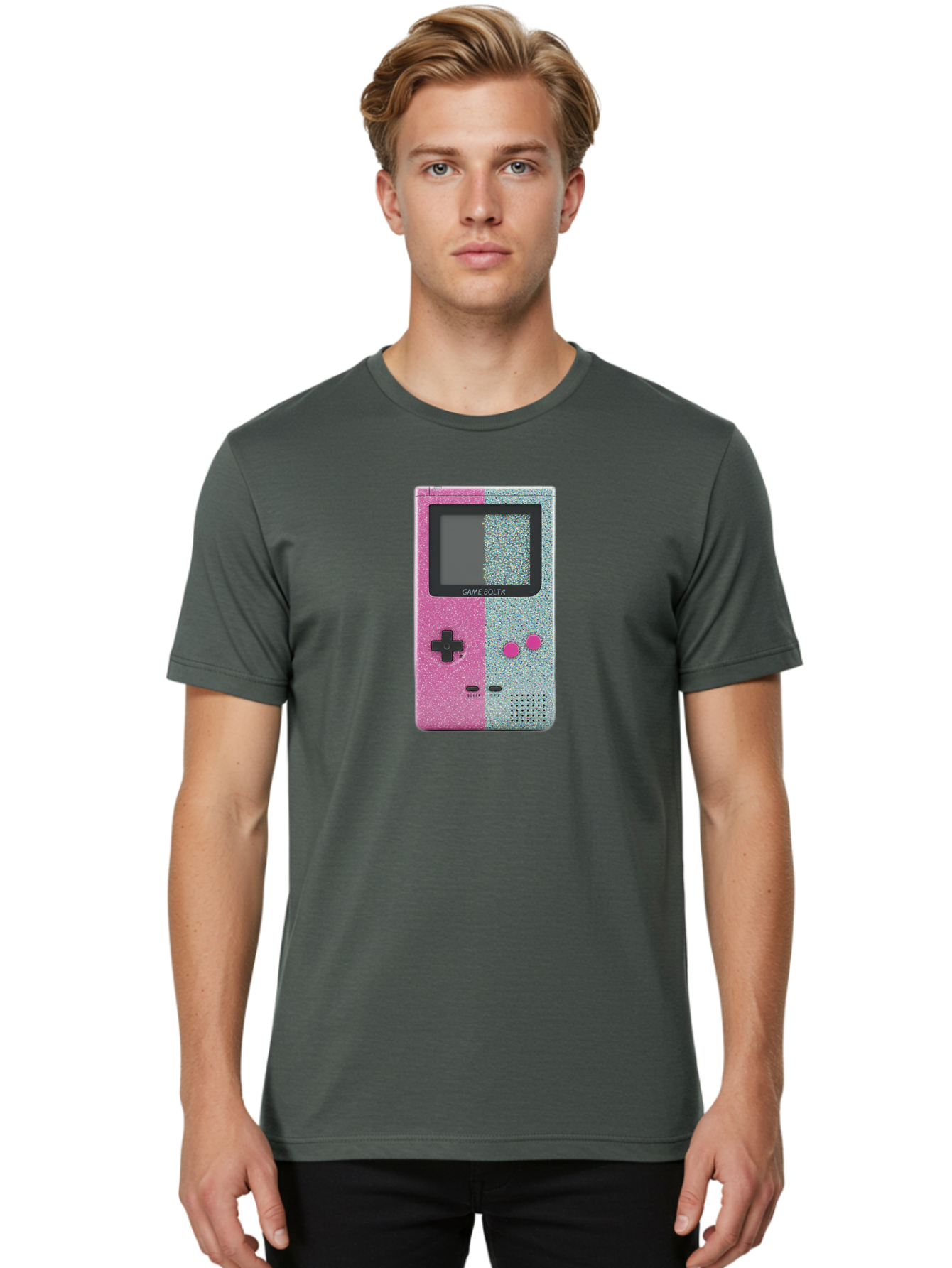 Game-Bolt-A Men'S Graphic Tee, 100% Cotton, Comfortable Casual Summer Wear, Machine Washable, Vintage Camera, Old Camera, Antique Camera, Black Camera, Classic Photography, Photography Equipment, Nostalgic Device, Film Camera, Camera Art Bao452