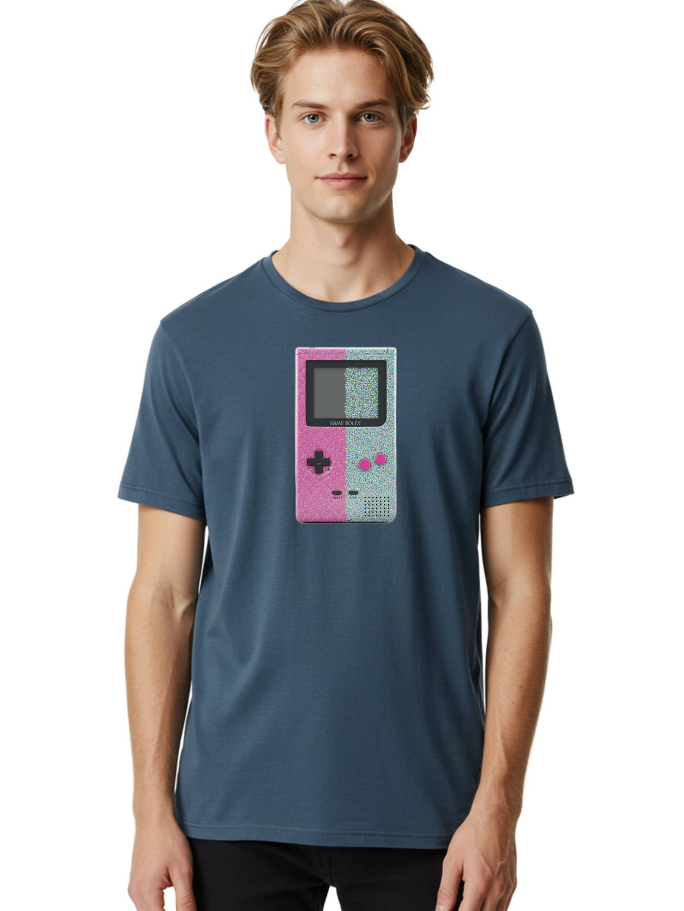 Game-Bolt-A Men'S Graphic Tee, 100% Cotton, Comfortable Casual Summer Wear, Machine Washable, Vintage Camera, Old Camera, Antique Camera, Black Camera, Classic Photography, Photography Equipment, Nostalgic Device, Film Camera, Camera Art Bao452