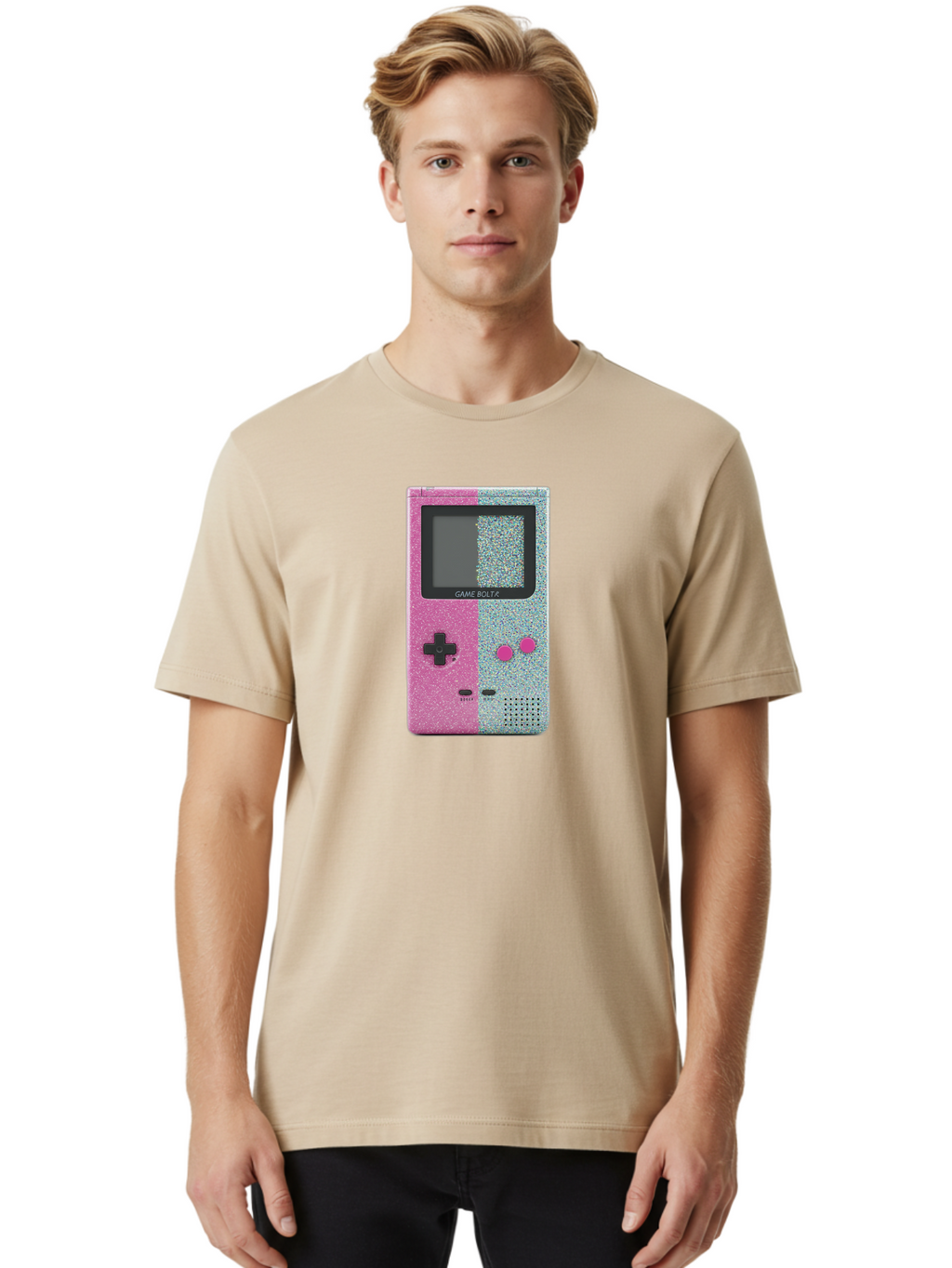 Game-Bolt-A Men'S Graphic Tee, 100% Cotton, Comfortable Casual Summer Wear, Machine Washable, Vintage Camera, Old Camera, Antique Camera, Black Camera, Classic Photography, Photography Equipment, Nostalgic Device, Film Camera, Camera Art Bao452
