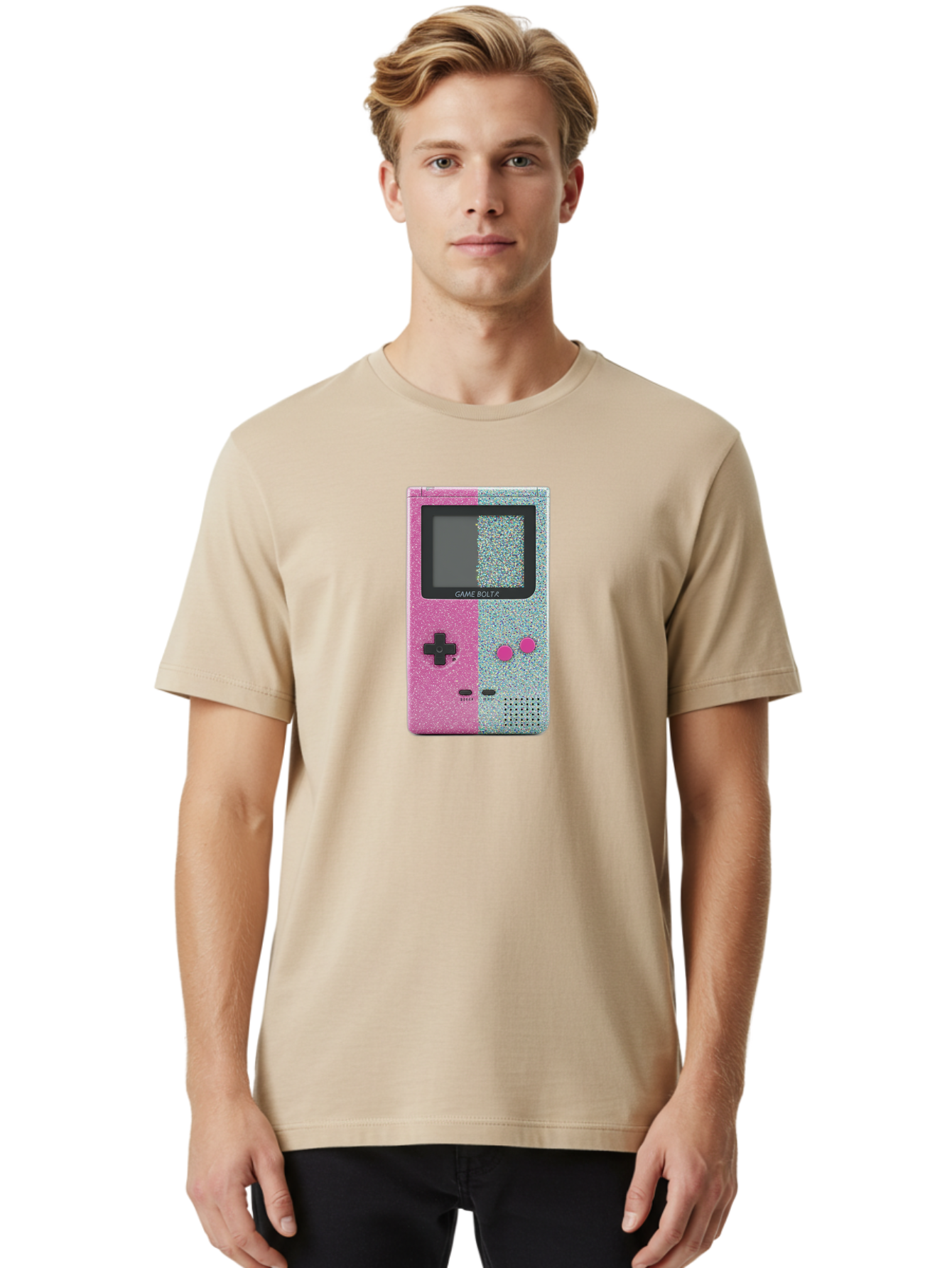 Game-Bolt-A Men'S Graphic Tee, 100% Cotton, Comfortable Casual Summer Wear, Machine Washable, Vintage Camera, Old Camera, Antique Camera, Black Camera, Classic Photography, Photography Equipment, Nostalgic Device, Film Camera, Camera Art Bao452
