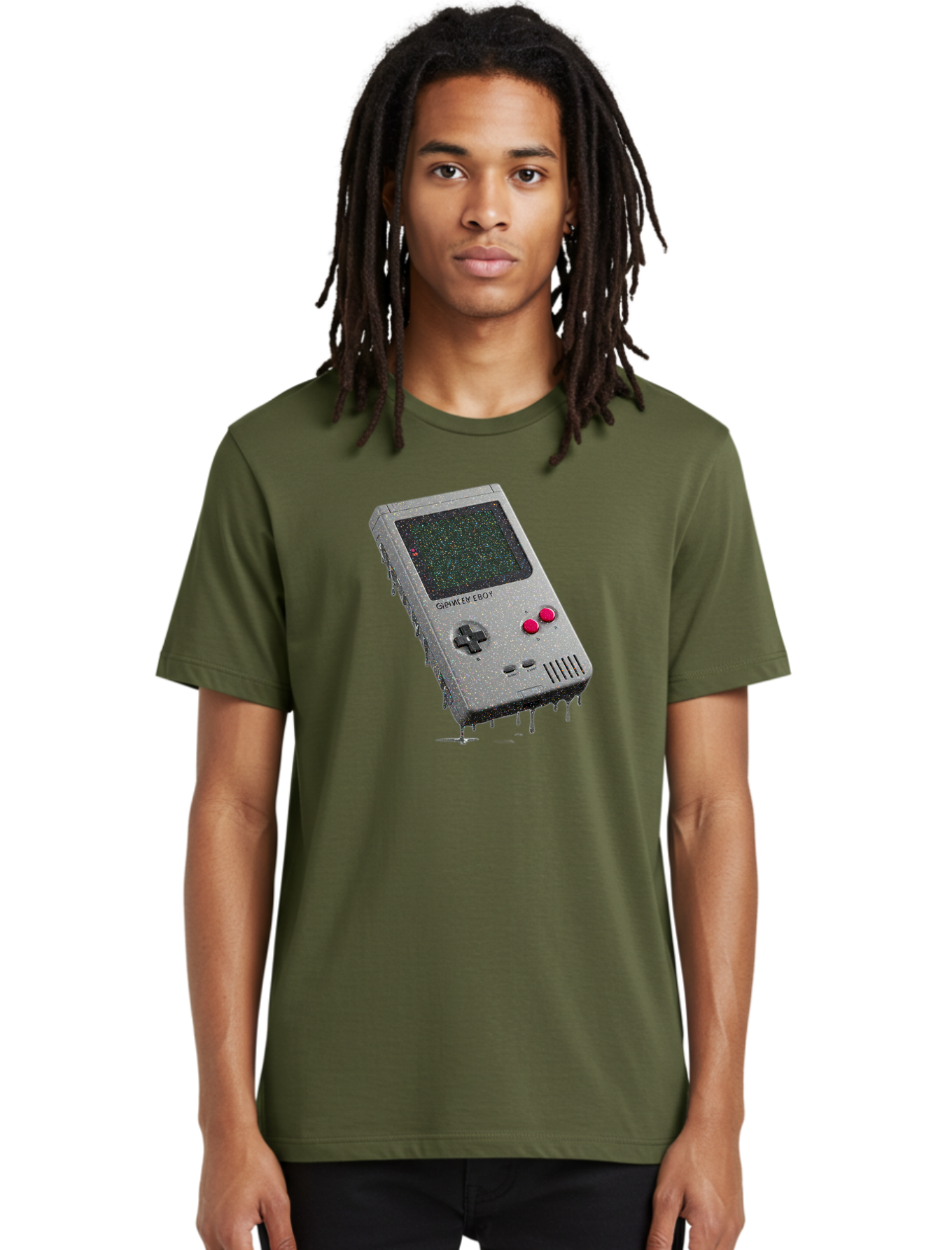 Game-Boy-2 Men'S Graphic Tee, 100% Cotton, Comfortable Casual Summer Wear, Machine Washable, Vintage Camera, Old Camera, Antique Camera, Black Camera, Classic Photography, Photography Equipment, Nostalgic Device, Film Camera, Camera Art Bao454