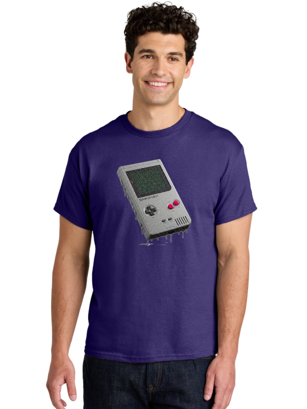 Game-Boy-2 Men'S Graphic Tee, 100% Cotton, Comfortable Casual Summer Wear, Machine Washable, Vintage Camera, Old Camera, Antique Camera, Black Camera, Classic Photography, Photography Equipment, Nostalgic Device, Film Camera, Camera Art Bao454