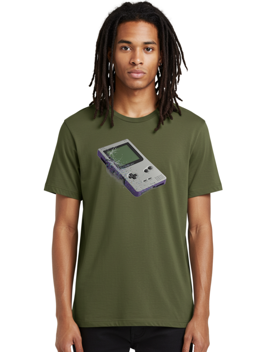 Game-Boy-3 Men'S Graphic Tee, 100% Cotton, Comfortable Casual Summer Wear, Machine Washable, Vintage Camera, Old Camera, Antique Camera, Black Camera, Classic Photography, Photography Equipment, Nostalgic Device, Film Camera, Camera Art Bao455