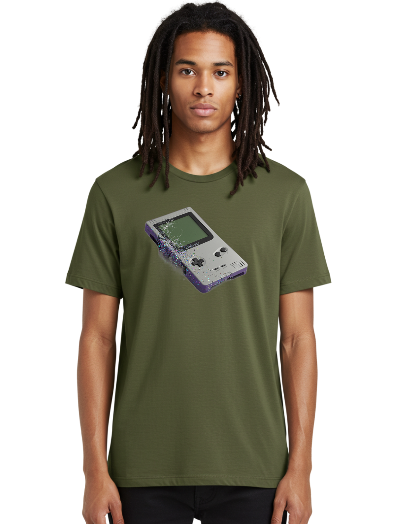 Game-Boy-3 Men'S Graphic Tee, 100% Cotton, Comfortable Casual Summer Wear, Machine Washable, Vintage Camera, Old Camera, Antique Camera, Black Camera, Classic Photography, Photography Equipment, Nostalgic Device, Film Camera, Camera Art Bao455