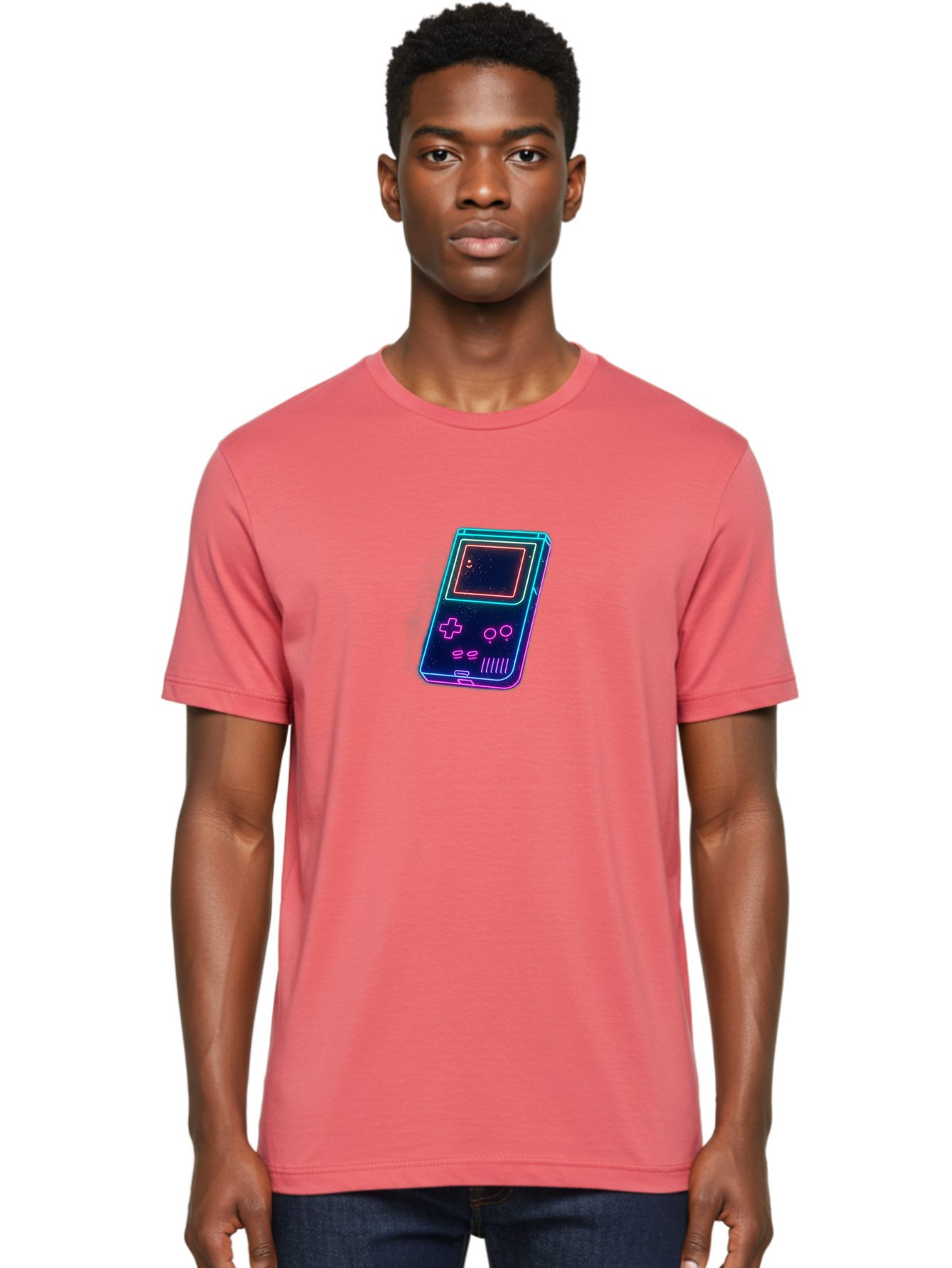 Game-Boy-4 Men'S Graphic Tee, 100% Cotton, Comfortable Casual Summer Wear, Machine Washable, Vintage Camera, Old Camera, Antique Camera, Black Camera, Classic Photography, Photography Equipment, Nostalgic Device, Film Camera, Camera Art Bao456
