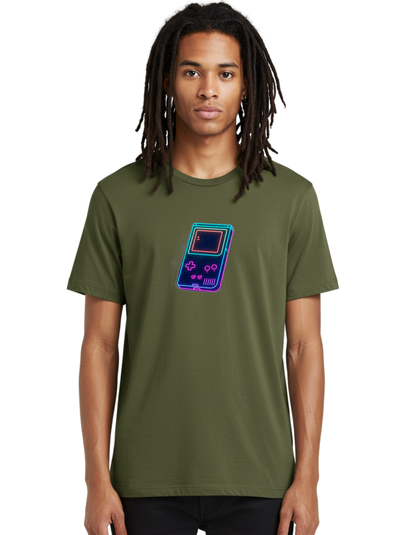 Game-Boy-4 Men'S Graphic Tee, 100% Cotton, Comfortable Casual Summer Wear, Machine Washable, Vintage Camera, Old Camera, Antique Camera, Black Camera, Classic Photography, Photography Equipment, Nostalgic Device, Film Camera, Camera Art Bao456