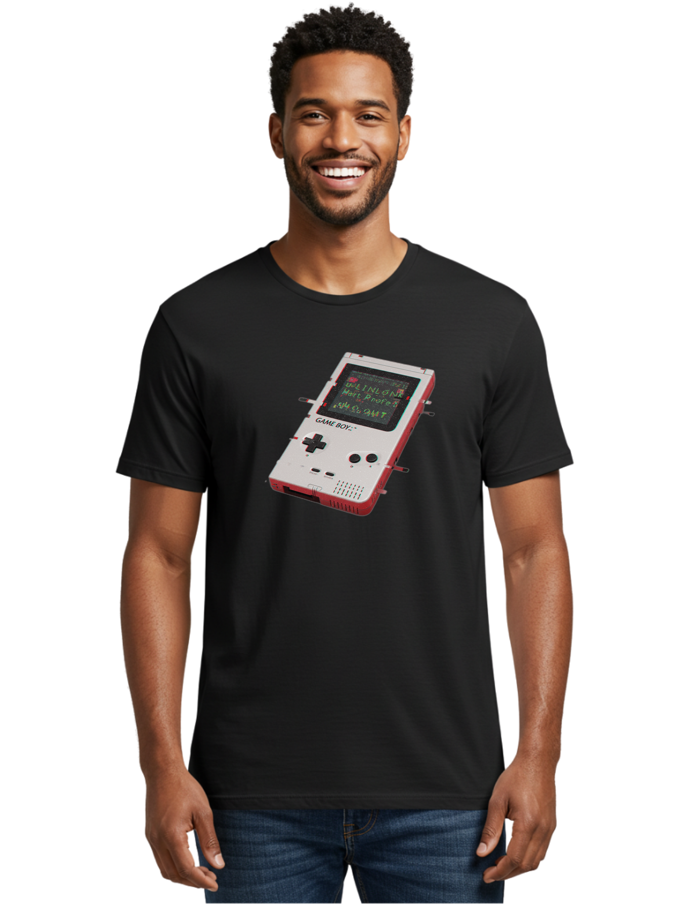 Game-Boy-5 Men'S Graphic Tee, 100% Cotton, Comfortable Casual Summer Wear, Machine Washable, Vintage Camera, Old Camera, Antique Camera, Black Camera, Classic Photography, Photography Equipment, Nostalgic Device, Film Camera, Camera Art Bao457