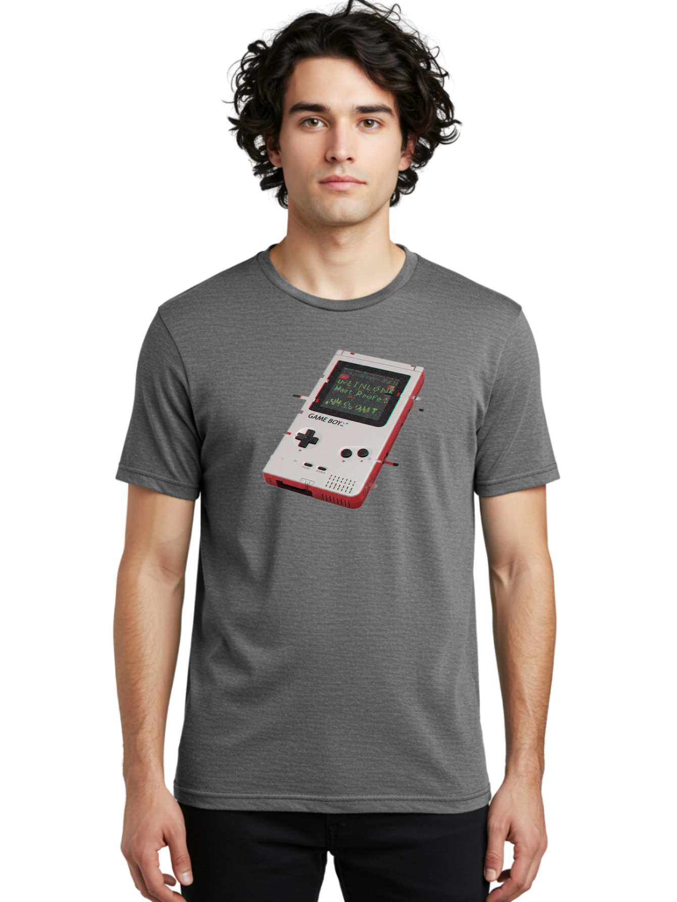 Game-Boy-5 Men'S Graphic Tee, 100% Cotton, Comfortable Casual Summer Wear, Machine Washable, Vintage Camera, Old Camera, Antique Camera, Black Camera, Classic Photography, Photography Equipment, Nostalgic Device, Film Camera, Camera Art Bao457