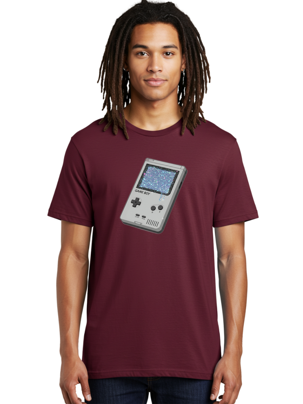 Game-Boy Men'S Graphic Tee, 100% Cotton, Comfortable Casual Summer Wear, Machine Washable, Vintage Camera, Old Camera, Antique Camera, Black Camera, Classic Photography, Photography Equipment, Nostalgic Device, Film Camera, Camera Art Bao458