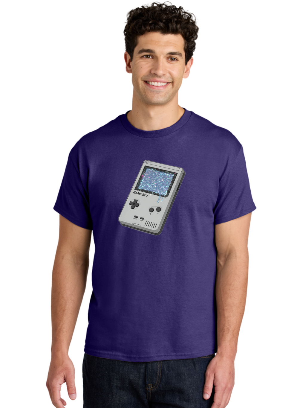 Game-Boy Men'S Graphic Tee, 100% Cotton, Comfortable Casual Summer Wear, Machine Washable, Vintage Camera, Old Camera, Antique Camera, Black Camera, Classic Photography, Photography Equipment, Nostalgic Device, Film Camera, Camera Art Bao458