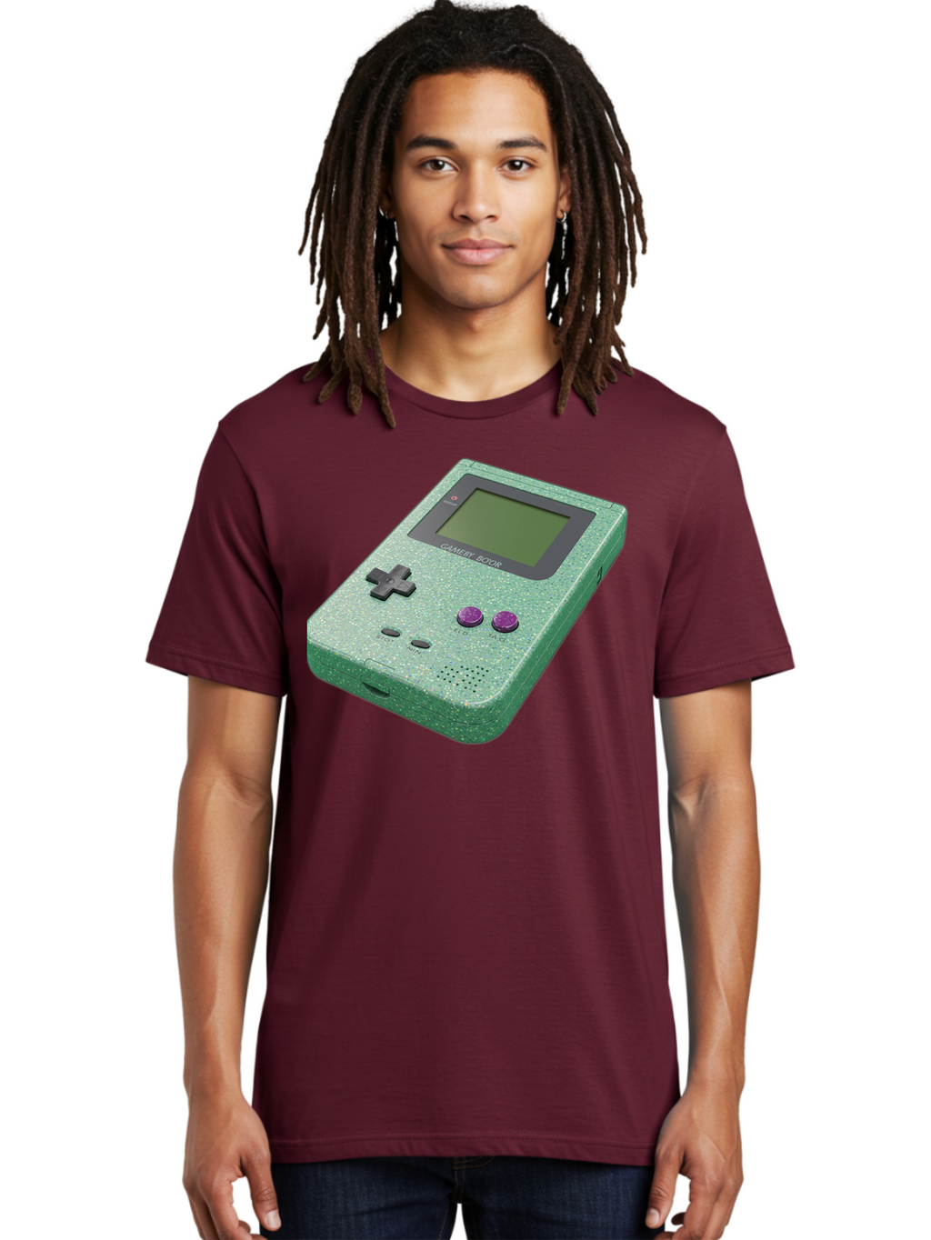 Gameboy-Boy Men'S Graphic Tee, 100% Cotton, Comfortable Casual Summer Wear, Machine Washable, Vintage Camera, Old Camera, Antique Camera, Black Camera, Classic Photography, Photography Equipment, Nostalgic Device, Film Camera, Camera Art Bao460