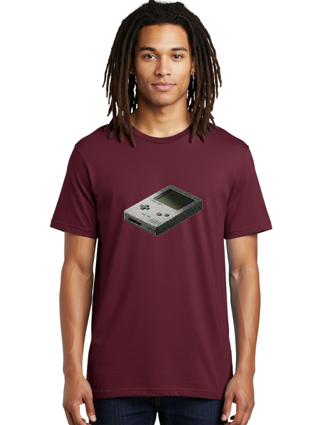 Gameboy Men'S Graphic Tee, 100% Cotton, Comfortable Casual Summer Wear, Machine Washable, Vintage Camera, Old Camera, Antique Camera, Black Camera, Classic Photography, Photography Equipment, Nostalgic Device, Film Camera, Camera Art Bao461