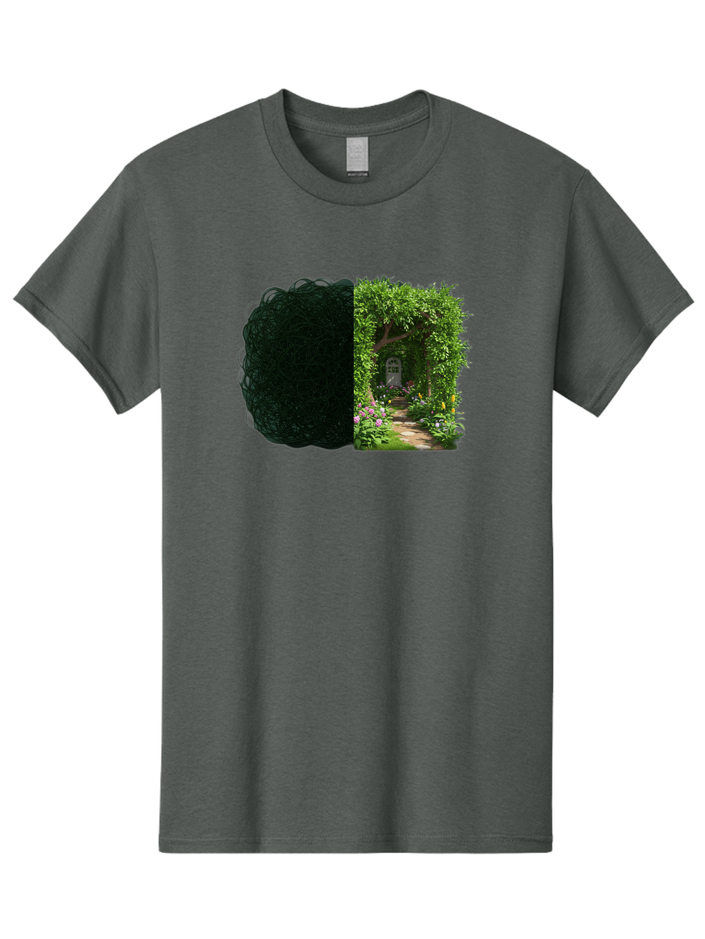 Garden-Pathway Men'S Graphic Tee, 100% Cotton, Comfortable Casual Summer Wear, Machine Washable, Vintage Camera, Old Camera, Antique Camera, Black Camera, Classic Photography, Photography Equipment, Nostalgic Device, Film Camera, Camera Art Bao467