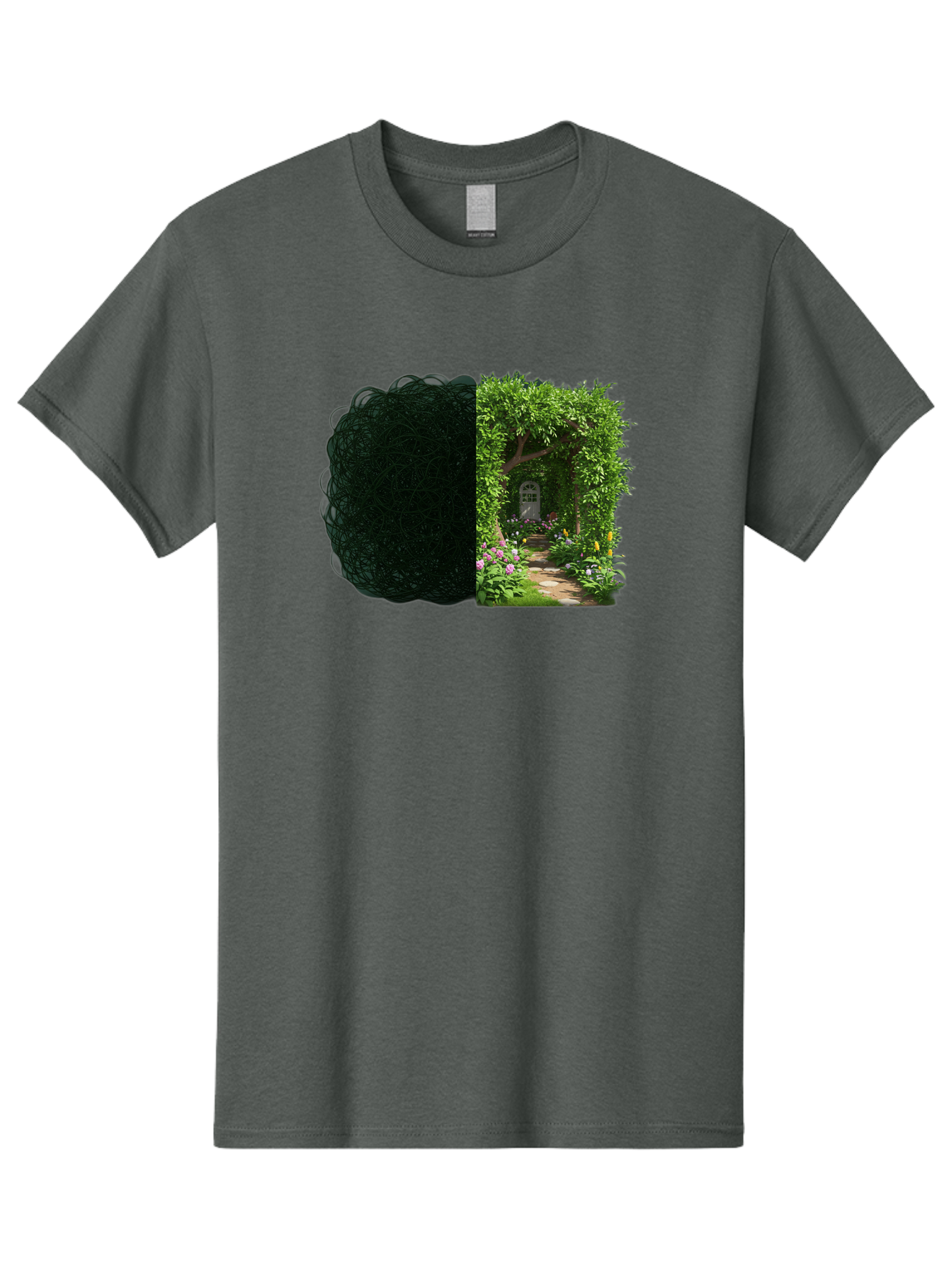 Garden-Pathway Men'S Graphic Tee, 100% Cotton, Comfortable Casual Summer Wear, Machine Washable, Vintage Camera, Old Camera, Antique Camera, Black Camera, Classic Photography, Photography Equipment, Nostalgic Device, Film Camera, Camera Art Bao467