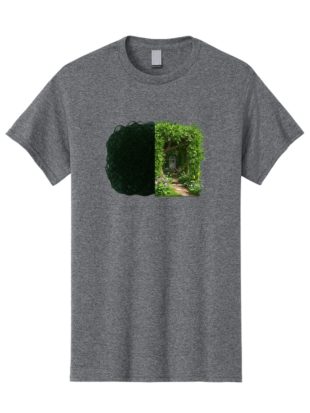 Garden-Pathway Men'S Graphic Tee, 100% Cotton, Comfortable Casual Summer Wear, Machine Washable, Vintage Camera, Old Camera, Antique Camera, Black Camera, Classic Photography, Photography Equipment, Nostalgic Device, Film Camera, Camera Art Bao467