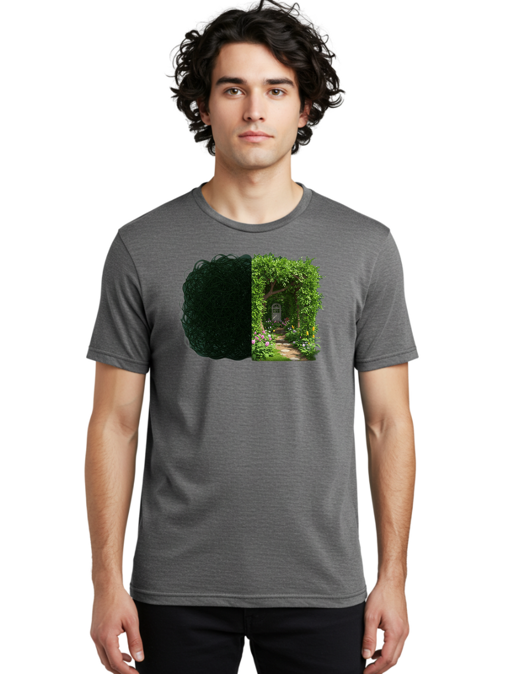Garden-Pathway Men'S Graphic Tee, 100% Cotton, Comfortable Casual Summer Wear, Machine Washable, Vintage Camera, Old Camera, Antique Camera, Black Camera, Classic Photography, Photography Equipment, Nostalgic Device, Film Camera, Camera Art Bao467