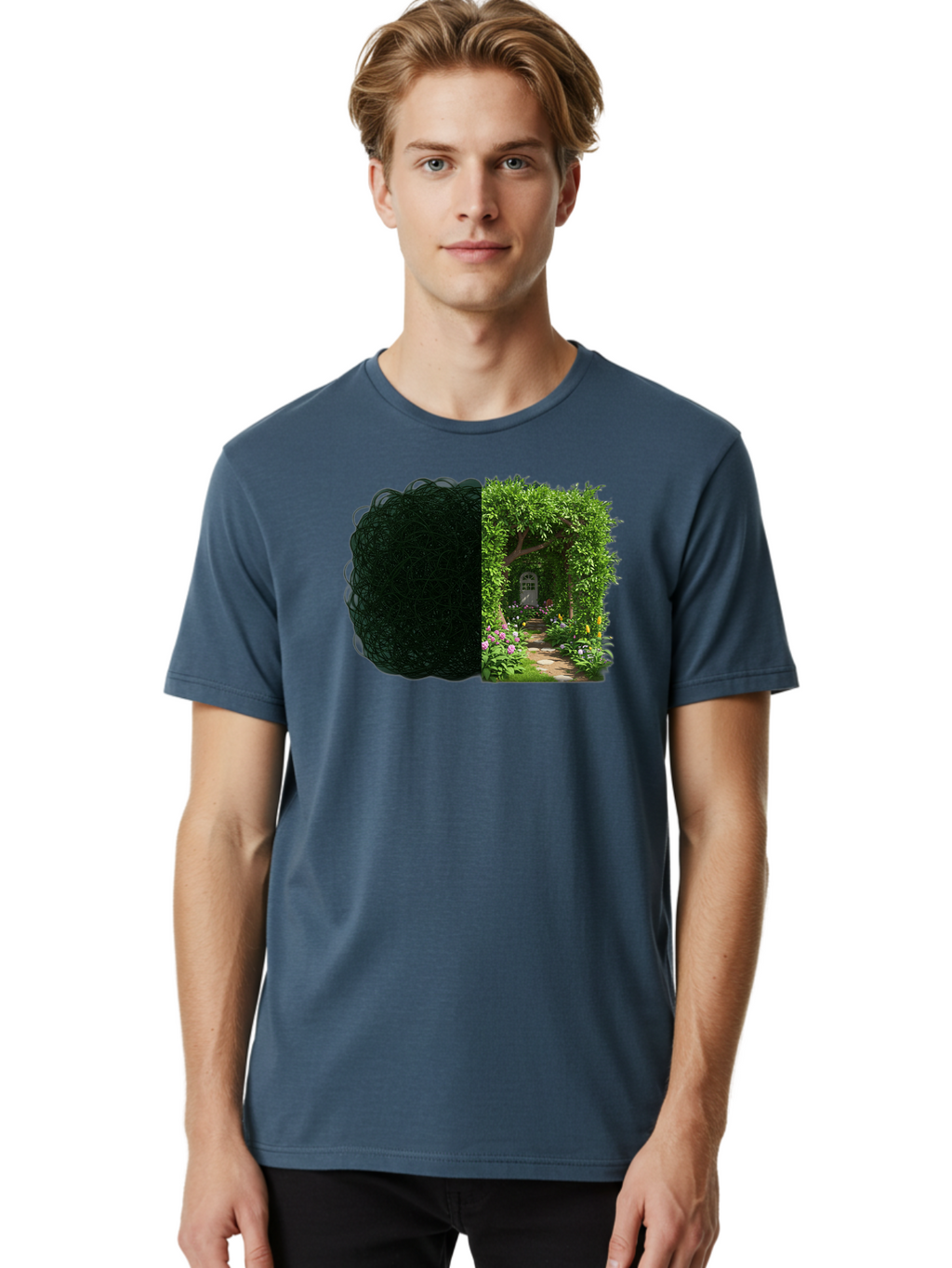 Garden-Pathway Men'S Graphic Tee, 100% Cotton, Comfortable Casual Summer Wear, Machine Washable, Vintage Camera, Old Camera, Antique Camera, Black Camera, Classic Photography, Photography Equipment, Nostalgic Device, Film Camera, Camera Art Bao467
