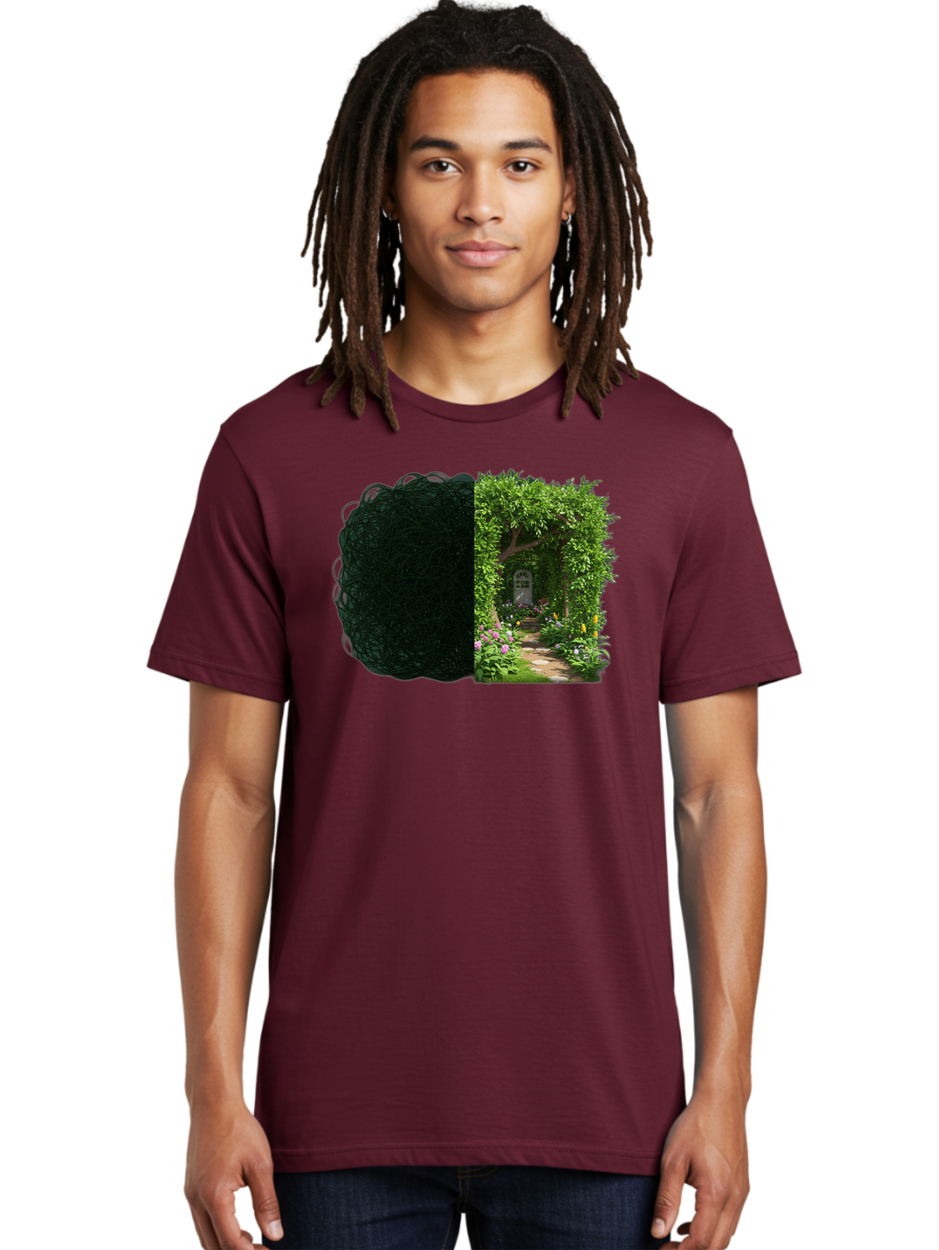 Garden-Pathway Men'S Graphic Tee, 100% Cotton, Comfortable Casual Summer Wear, Machine Washable, Vintage Camera, Old Camera, Antique Camera, Black Camera, Classic Photography, Photography Equipment, Nostalgic Device, Film Camera, Camera Art Bao467