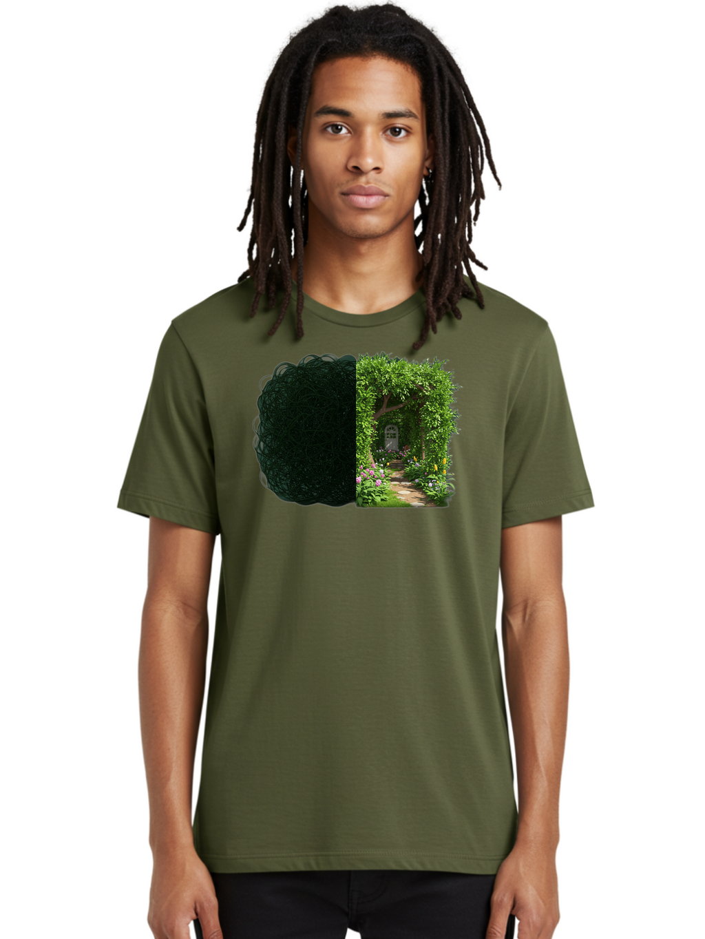 Garden-Pathway Men'S Graphic Tee, 100% Cotton, Comfortable Casual Summer Wear, Machine Washable, Vintage Camera, Old Camera, Antique Camera, Black Camera, Classic Photography, Photography Equipment, Nostalgic Device, Film Camera, Camera Art Bao467