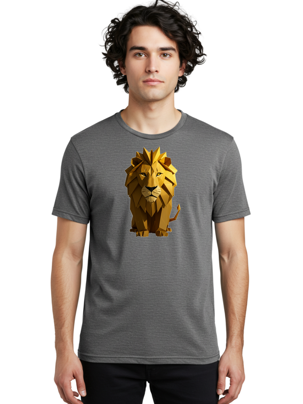 Geometric-Lion Men'S Graphic Tee, 100% Cotton, Comfortable Casual Summer Wear, Machine Washable, Vintage Camera, Old Camera, Antique Camera, Black Camera, Classic Photography, Photography Equipment, Nostalgic Device, Film Camera, Camera Art Bao470