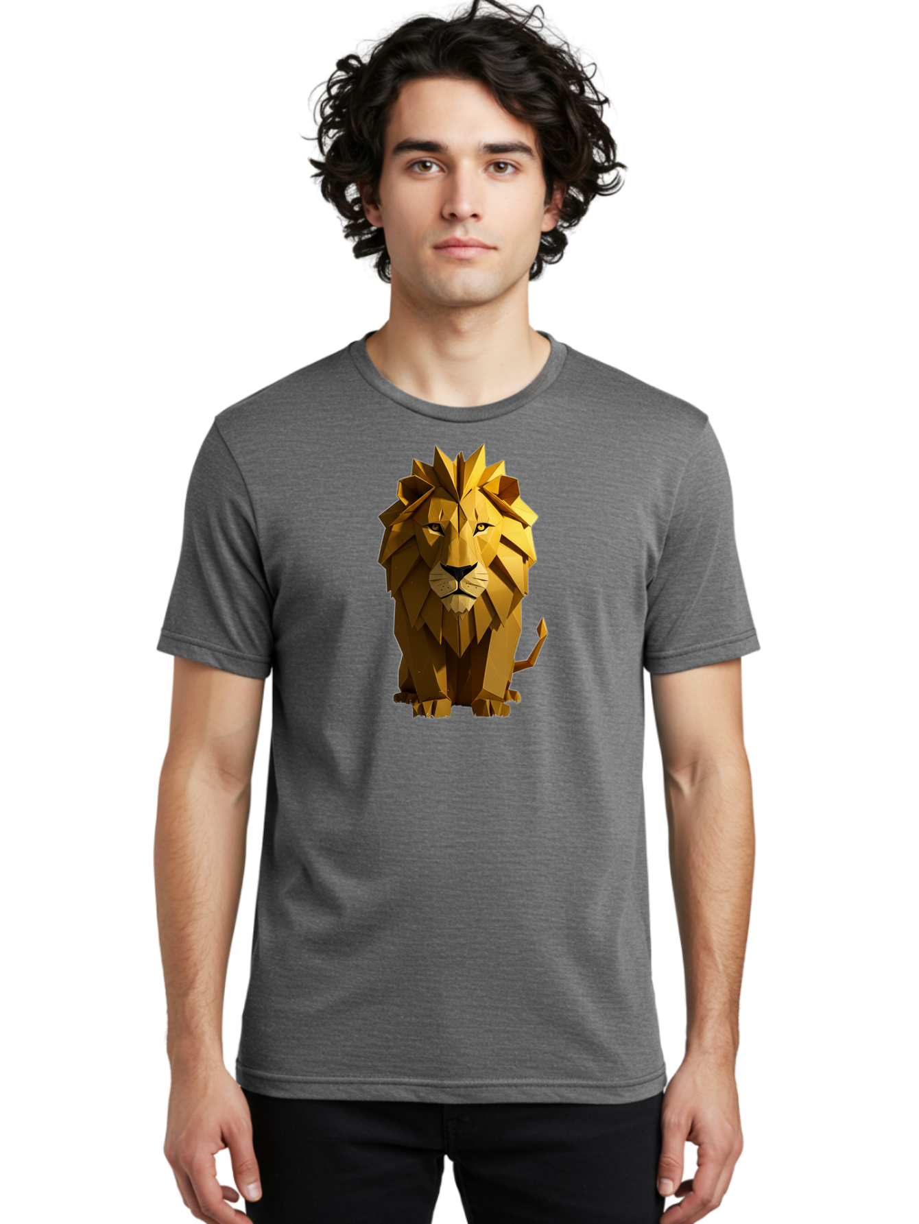 Geometric-Lion Men'S Graphic Tee, 100% Cotton, Comfortable Casual Summer Wear, Machine Washable, Vintage Camera, Old Camera, Antique Camera, Black Camera, Classic Photography, Photography Equipment, Nostalgic Device, Film Camera, Camera Art Bao470