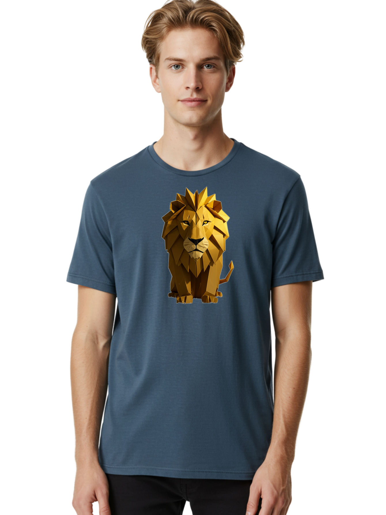 Geometric-Lion Men'S Graphic Tee, 100% Cotton, Comfortable Casual Summer Wear, Machine Washable, Vintage Camera, Old Camera, Antique Camera, Black Camera, Classic Photography, Photography Equipment, Nostalgic Device, Film Camera, Camera Art Bao470
