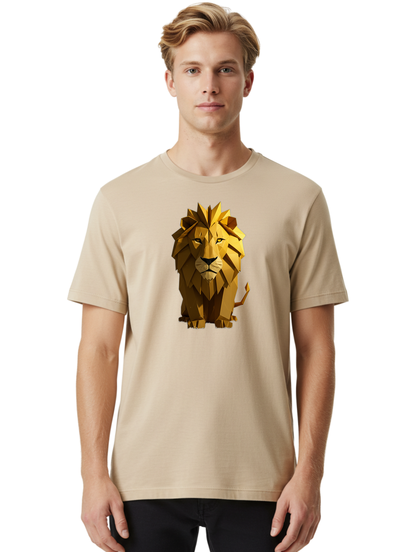 Geometric-Lion Men'S Graphic Tee, 100% Cotton, Comfortable Casual Summer Wear, Machine Washable, Vintage Camera, Old Camera, Antique Camera, Black Camera, Classic Photography, Photography Equipment, Nostalgic Device, Film Camera, Camera Art Bao470